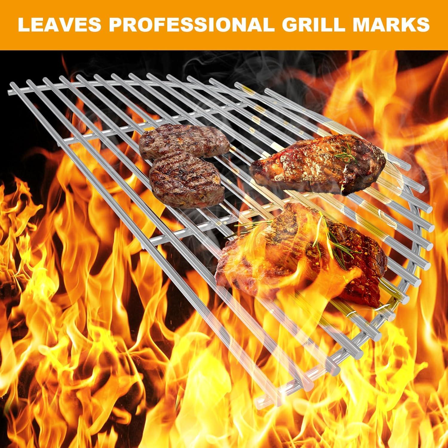 Rejilla de Cocción BBQ-PLUS de Acero Inoxidable 45.72 cm