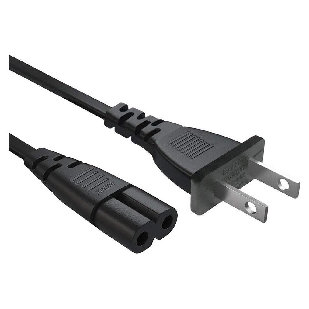 Cable de Alimentación 2 Ranuras 18AWG 0.91m TONIWA Compatible TV