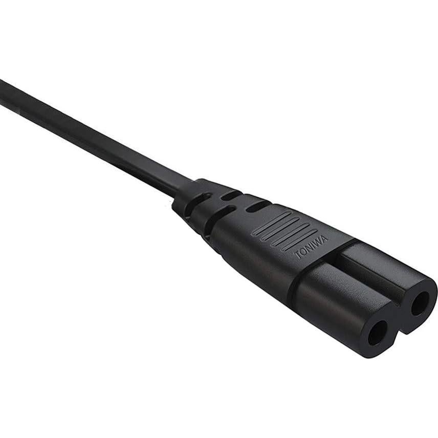 Cable de Alimentación 2 Ranuras 18AWG 0.91m TONIWA Compatible TV