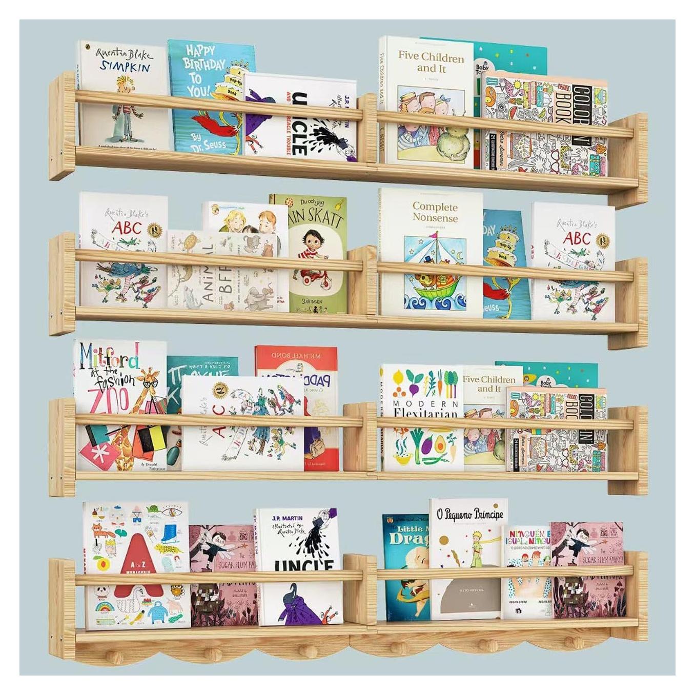 Estantería Flotante para Niños Dixryaus 86x10x12.7cm Madera