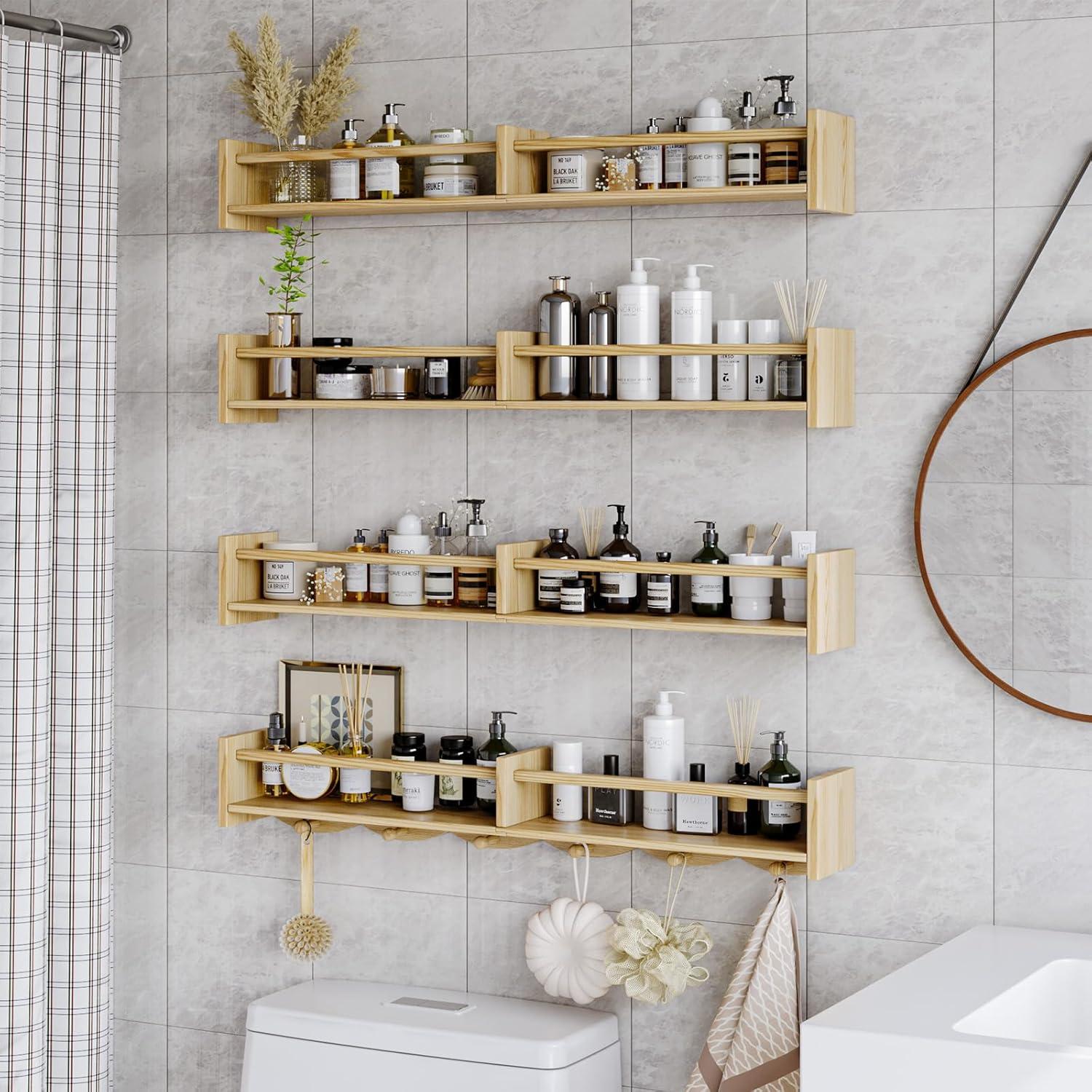 Estantería Flotante para Niños Dixryaus 86x10x12.7cm Madera