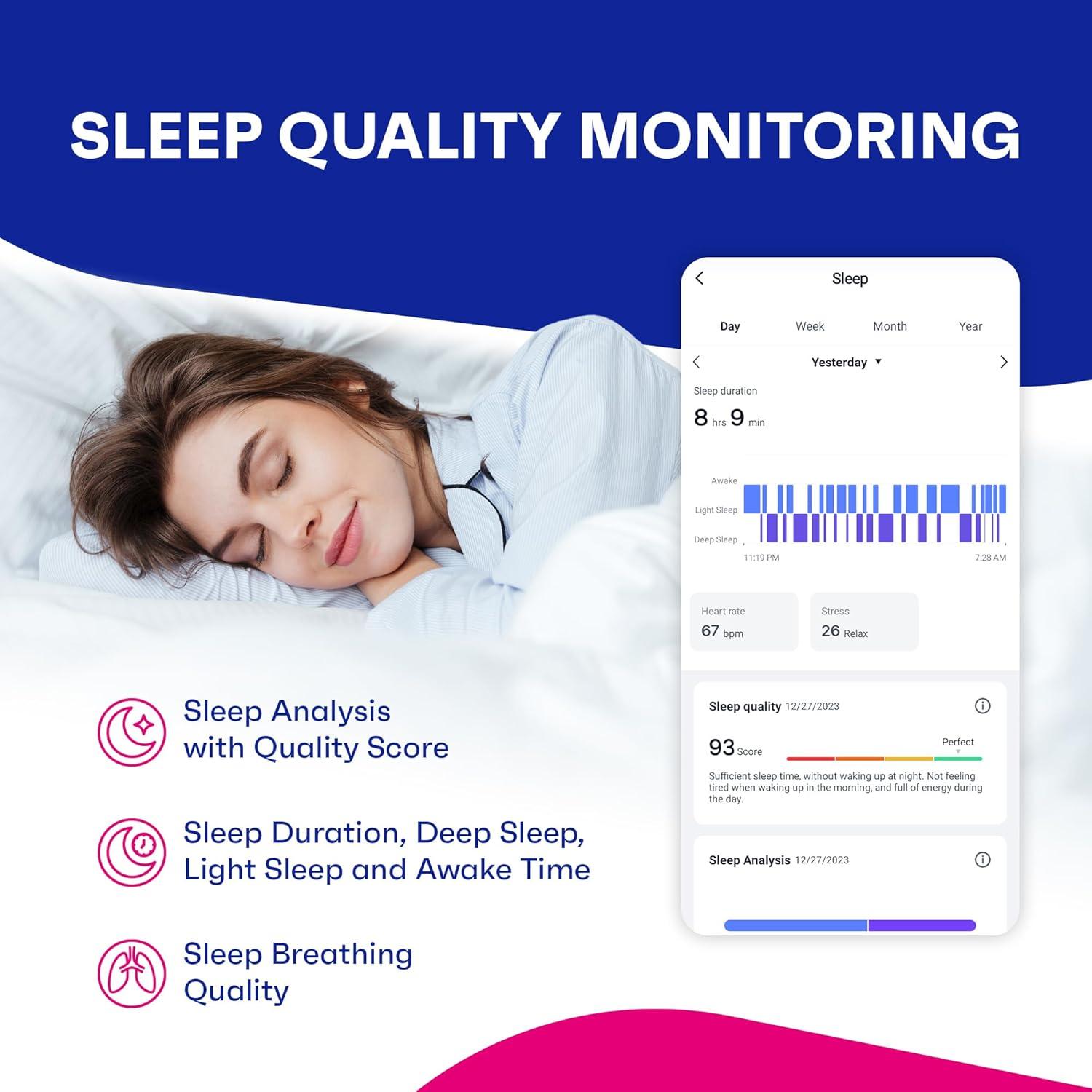 Reloj Inteligente OCTANDRA Active 2 Monitor de Salud Rosa