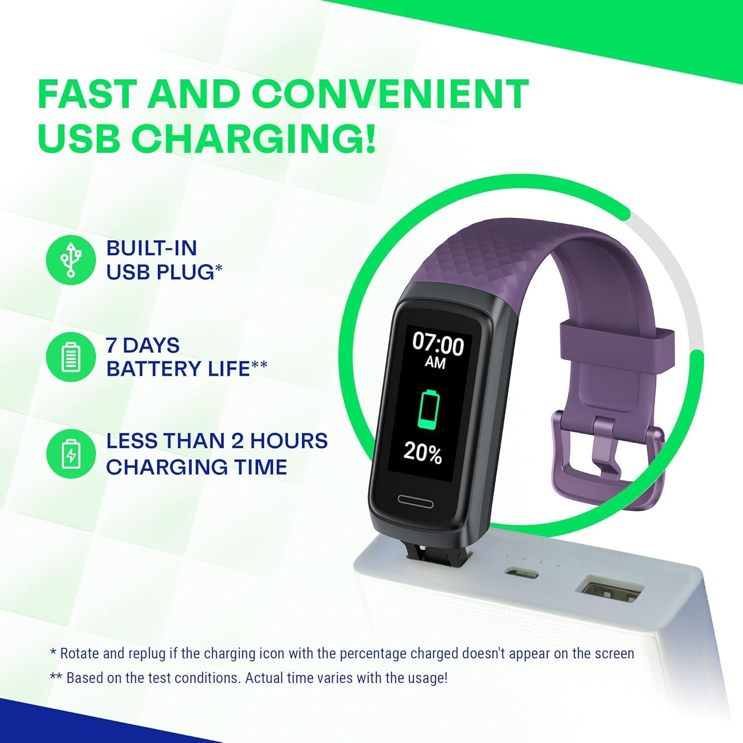 Reloj Inteligente OCTANDRA Active 2 Monitor de Salud Rosa