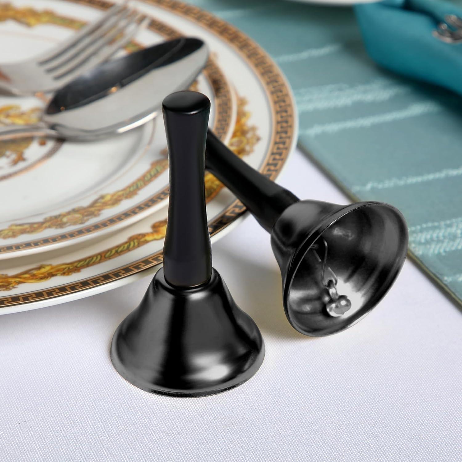 Campanas de Mano Boao 24 Piezas Metal Negro con Mango de Madera