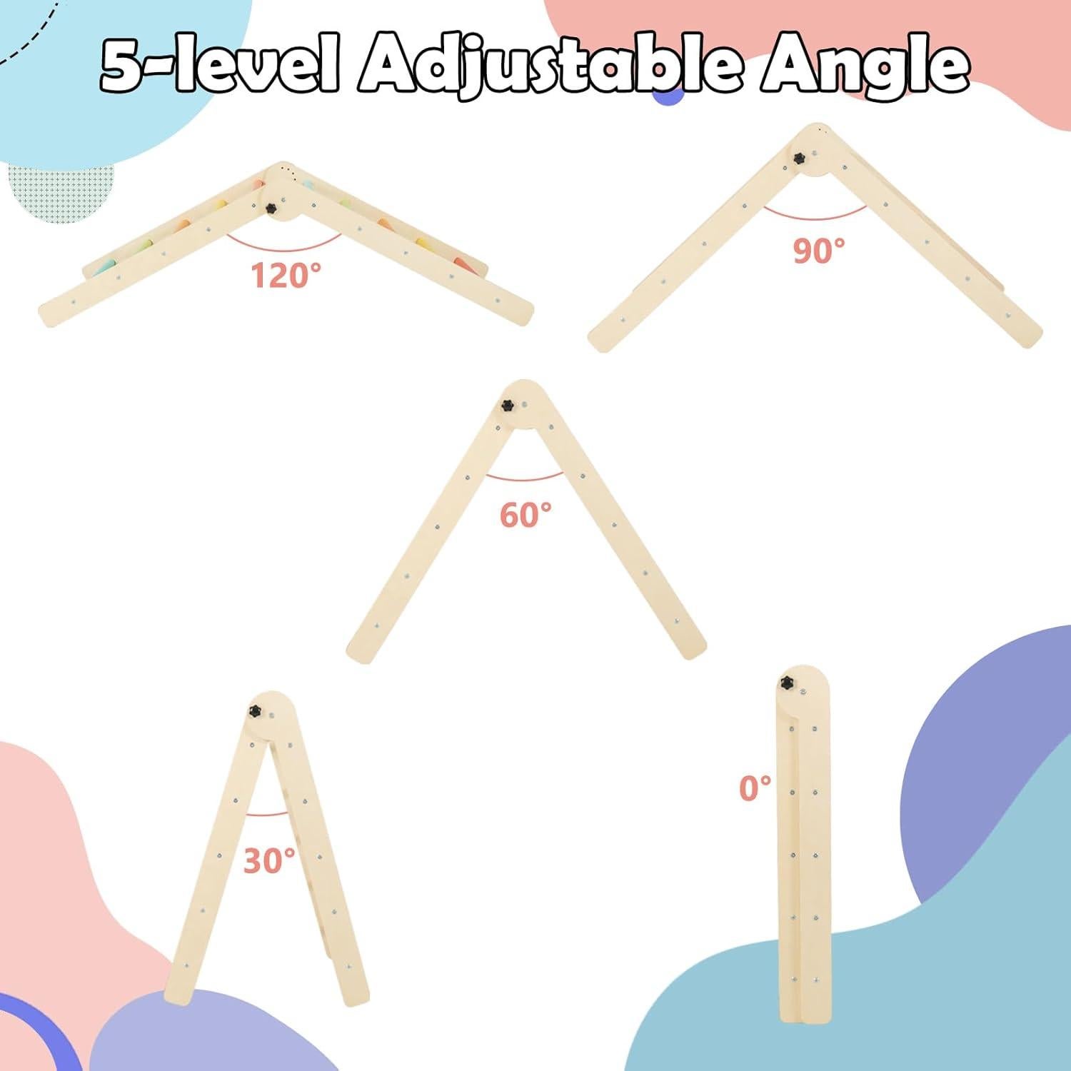 Conjunto de Escalada Pikler Olakids 7 en 1 Madera Montessori