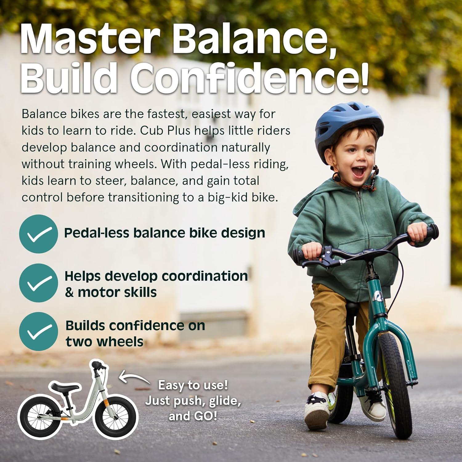 Bicicleta de Equilibrio Retrospec Cub Plus para Niños 18 Meses a 4 Años
