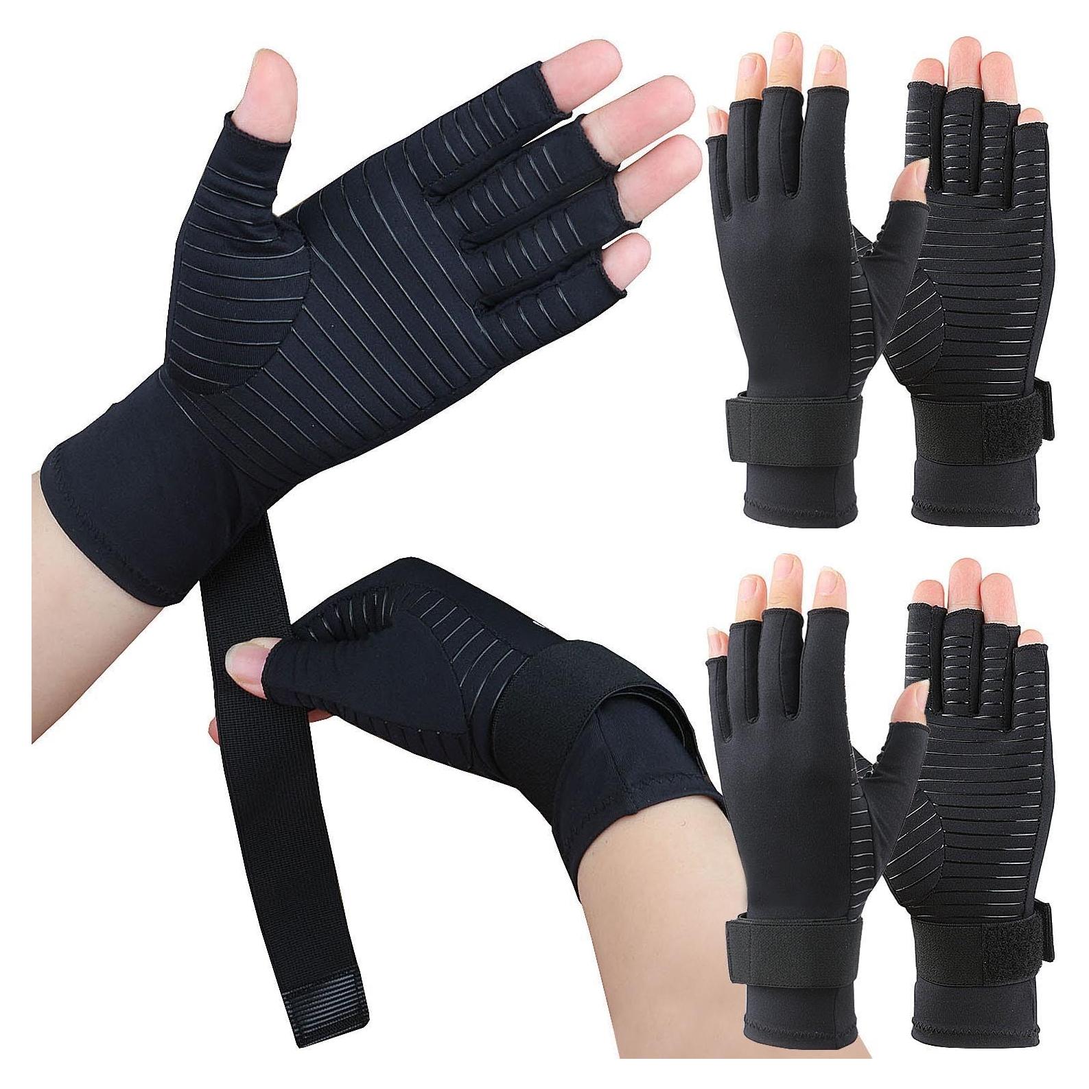 Guantes de Cobre para Artritis Kecartu - 2 Pares Ajustables