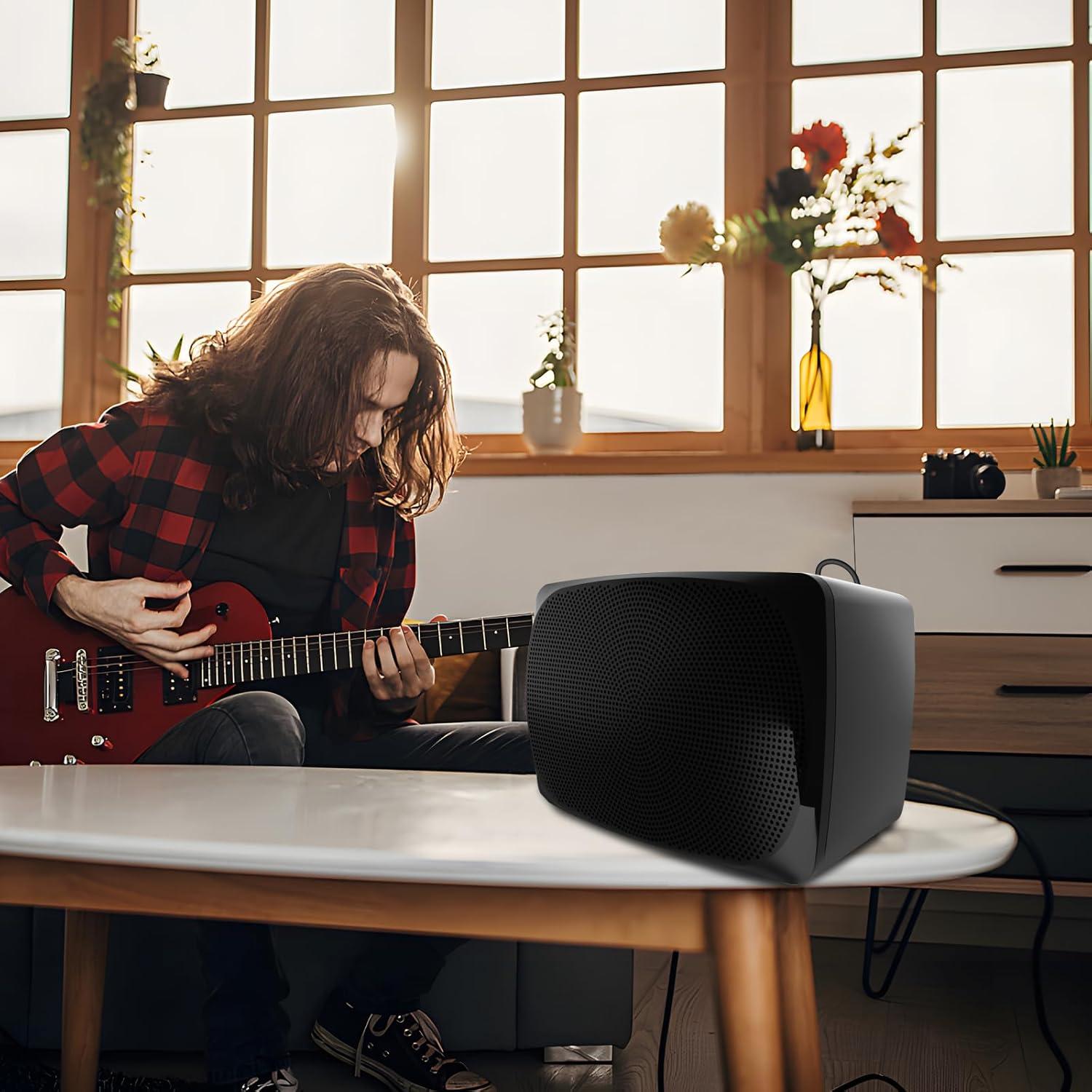 Amplificador Eléctrico Portátil POP10A para Guitarra Acústica