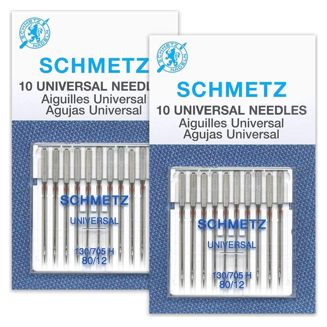 Agujas de Máquina de Coser Universales Schmetz 80/12 - 20 Piezas