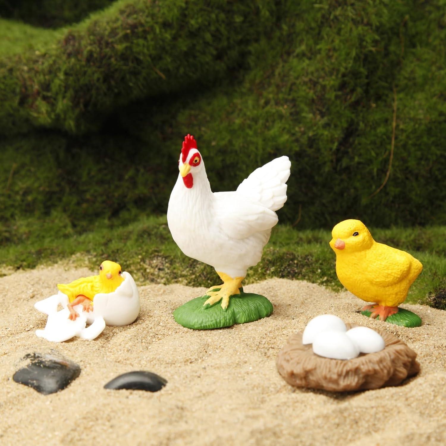 Figuras de Ciclo de Vida Montessori MIKNEKE - 6 Animales