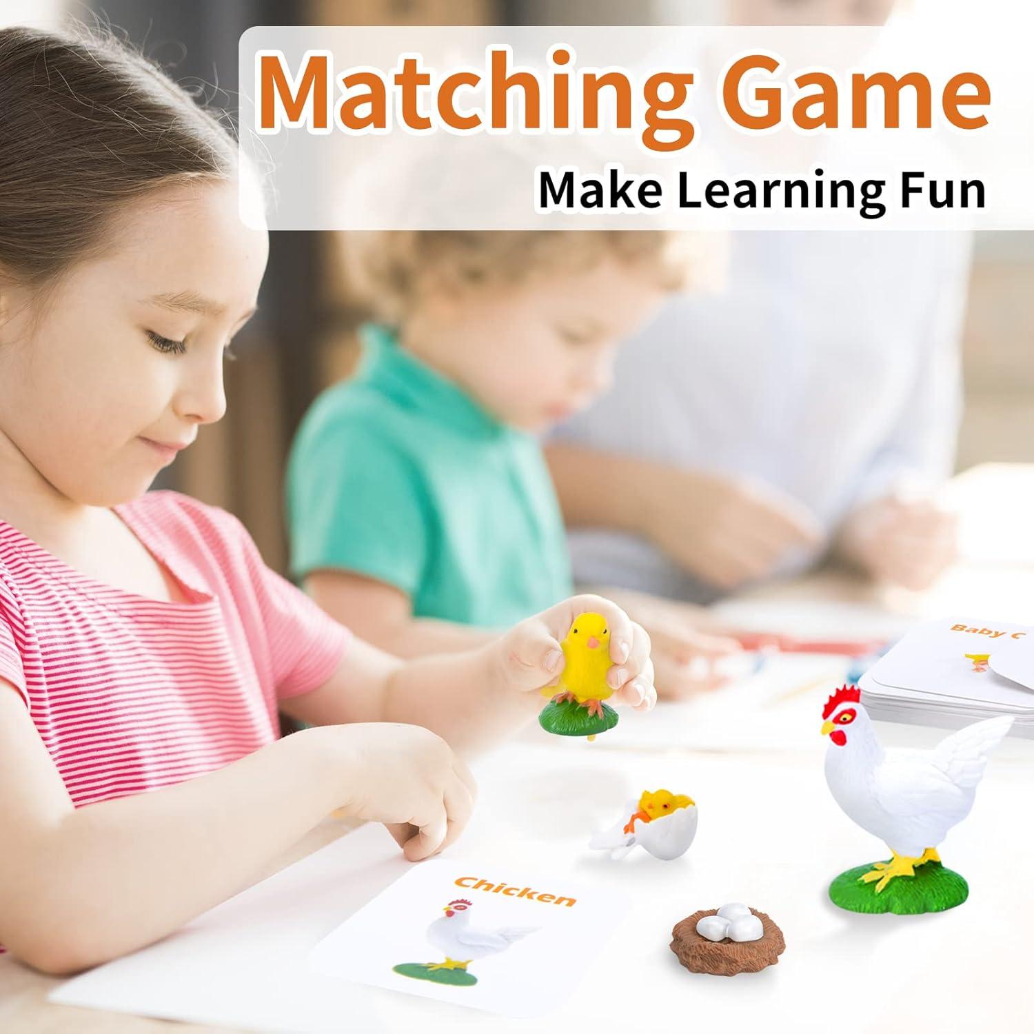 Figuras de Ciclo de Vida Montessori MIKNEKE - 6 Animales