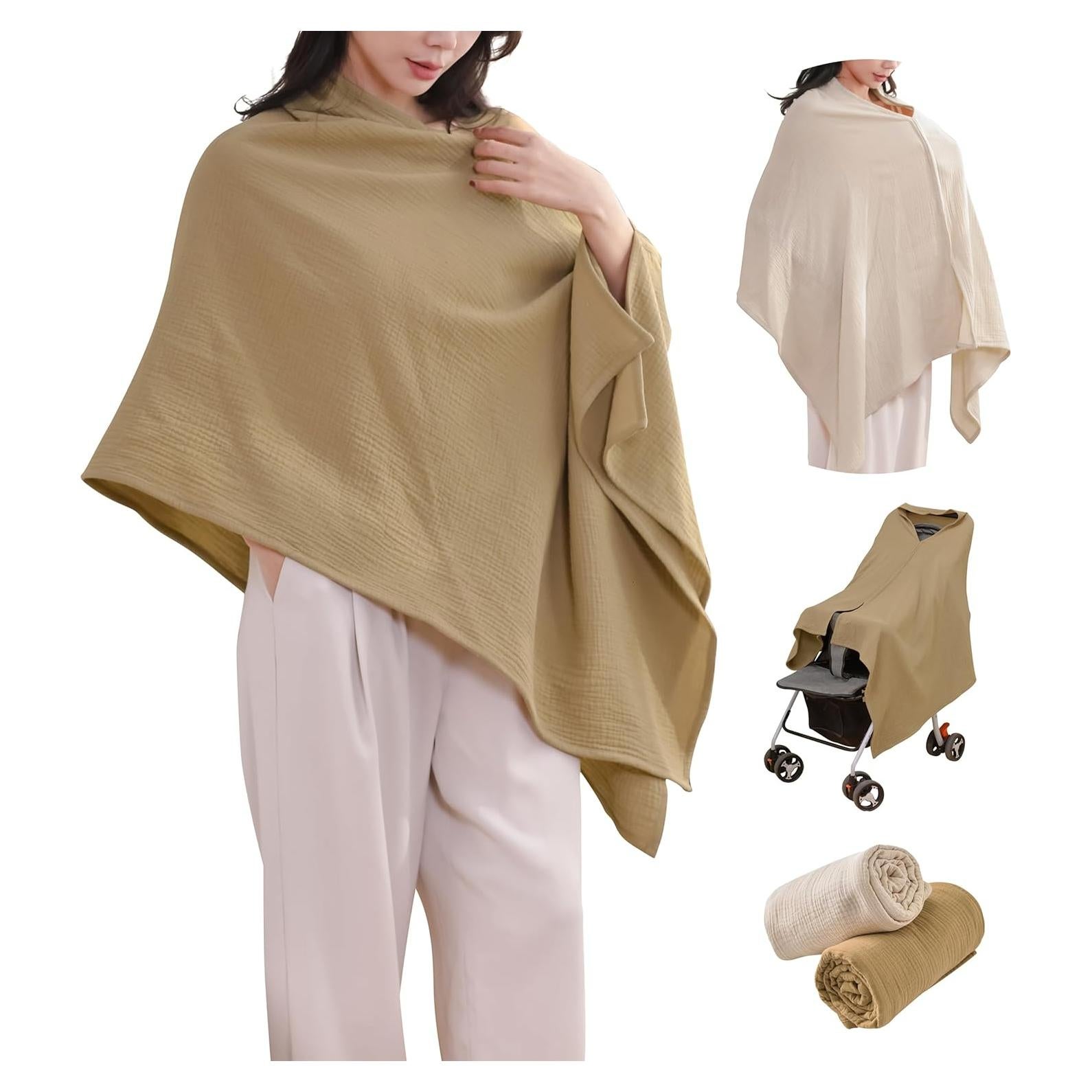 Cubiertas de Lactancia 2 Paquetes TADO Muselina Algodón Orgánico