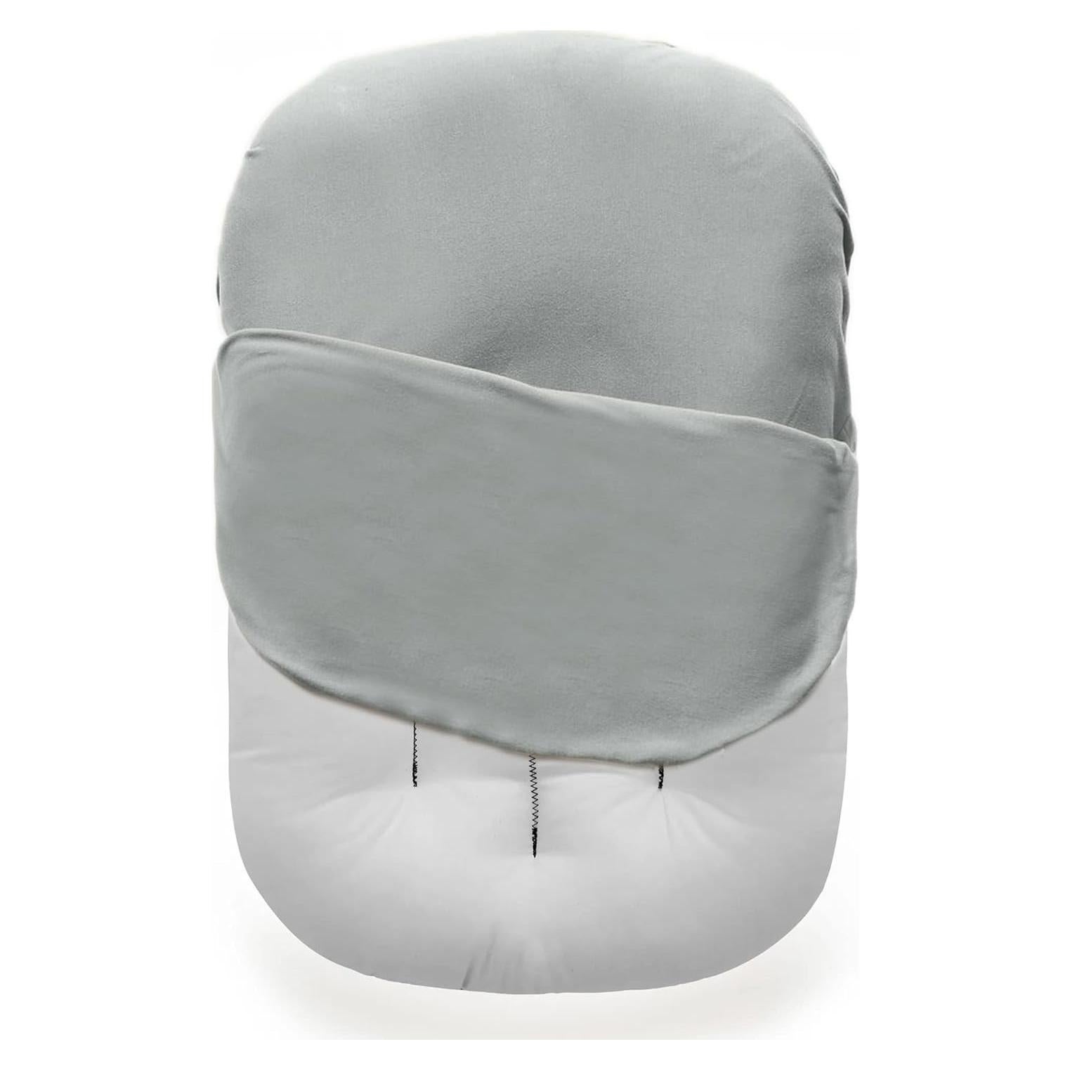 Cubierta para Lounger Bebé MOZAH - Algodón Orgánico Gris 78x60cm