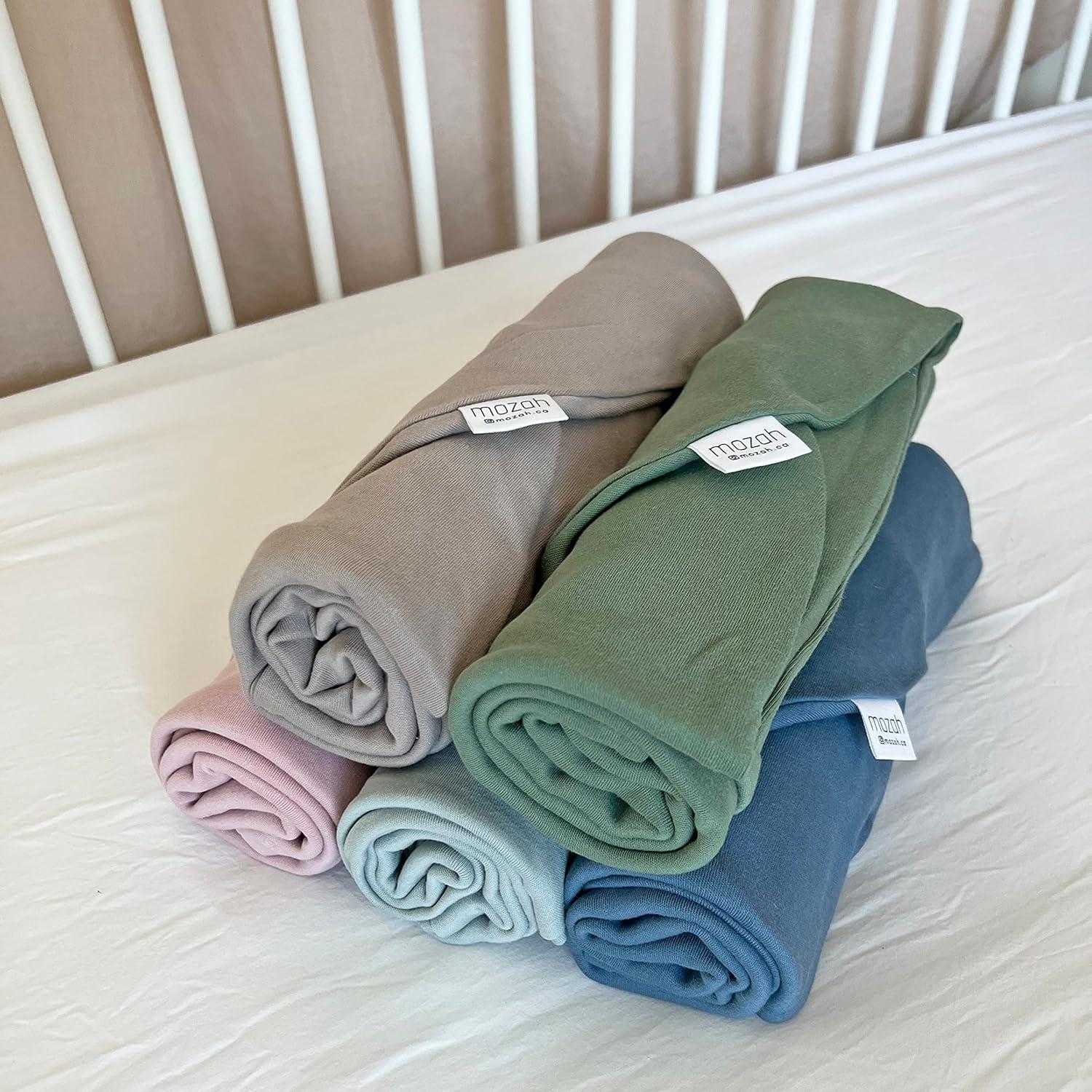 Cubierta para Lounger Bebé MOZAH - Algodón Orgánico Gris 78x60cm