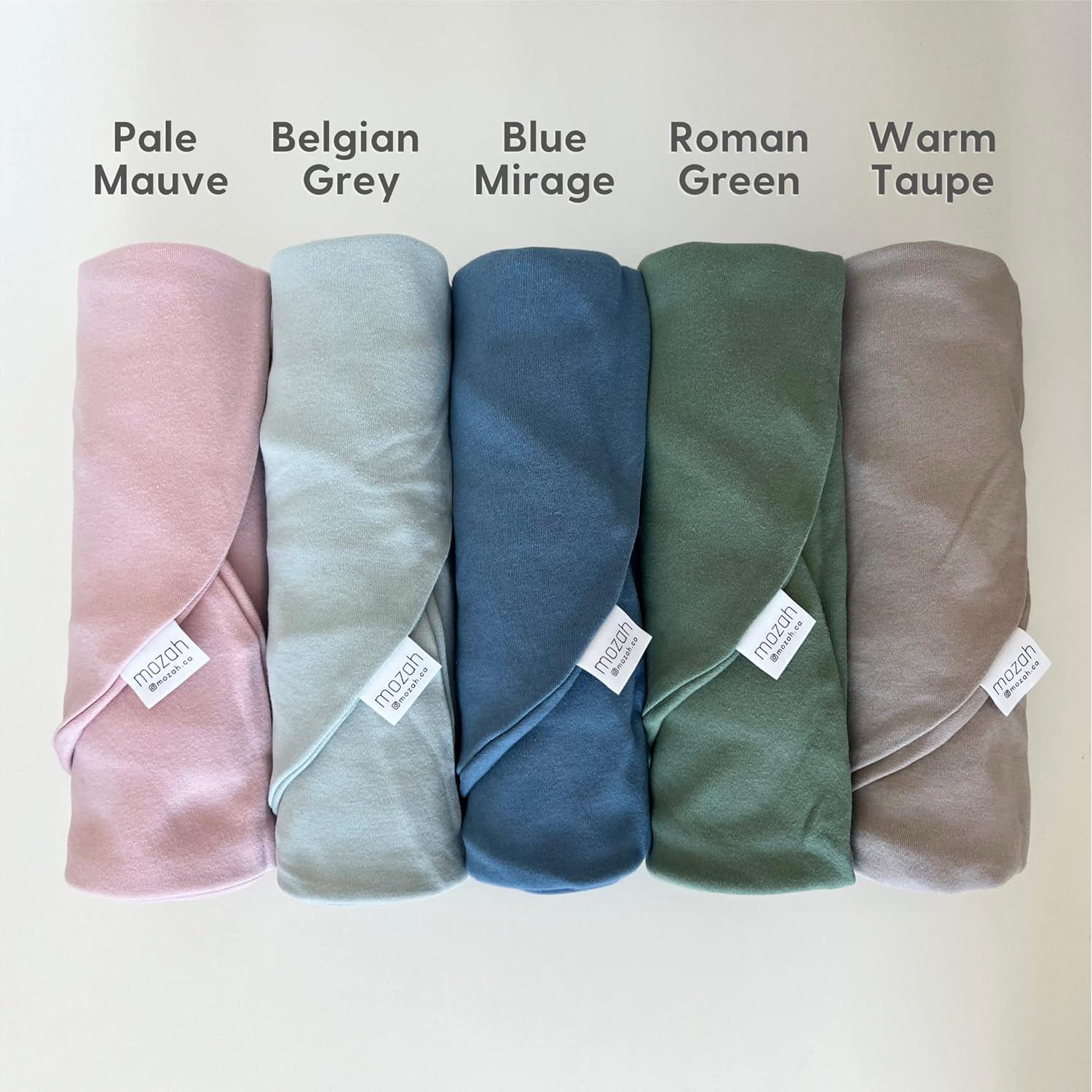 Cubierta para Lounger Bebé MOZAH - Algodón Orgánico Gris 78x60cm