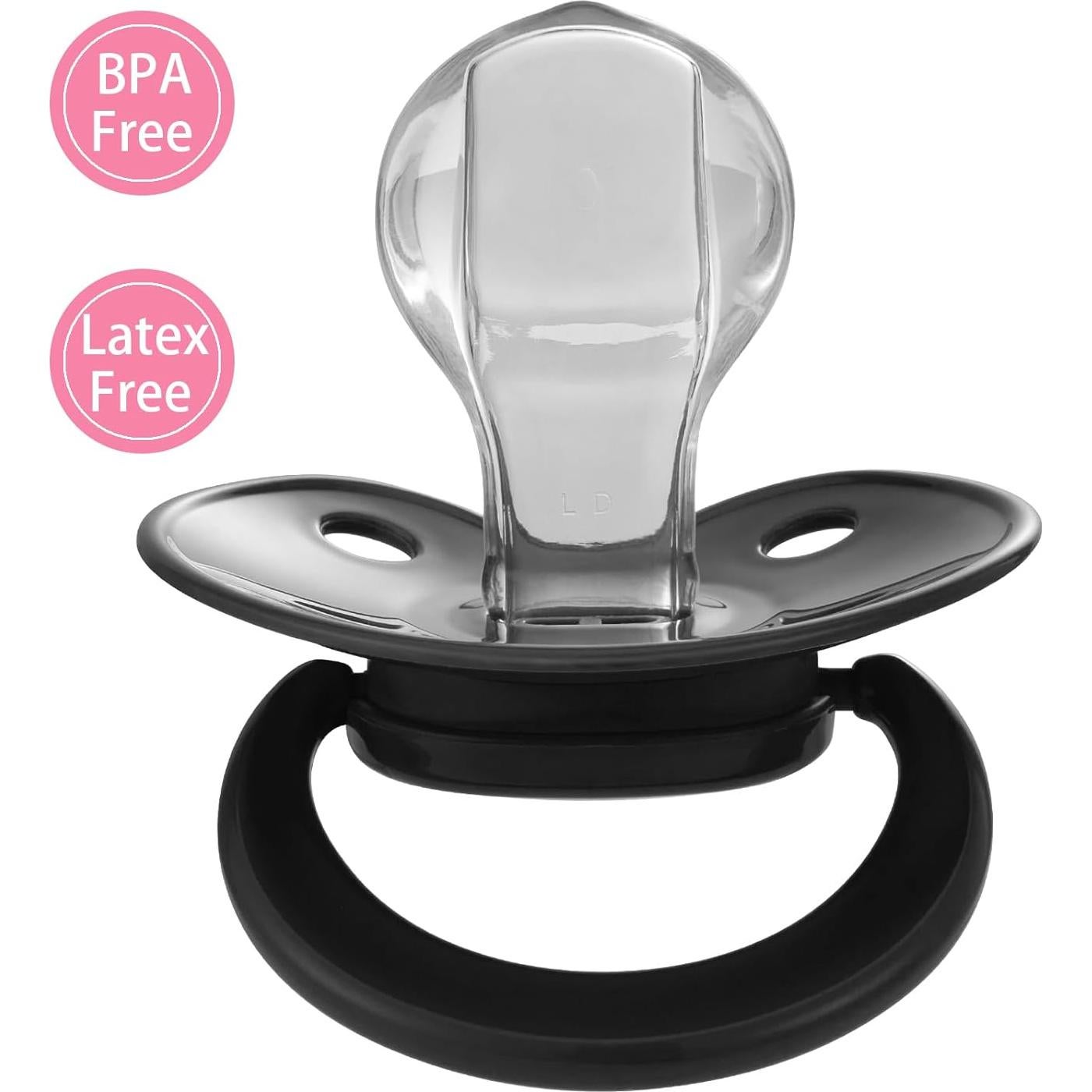 Chupete Adulto Bigshield de Silicona Reemplazable Negro