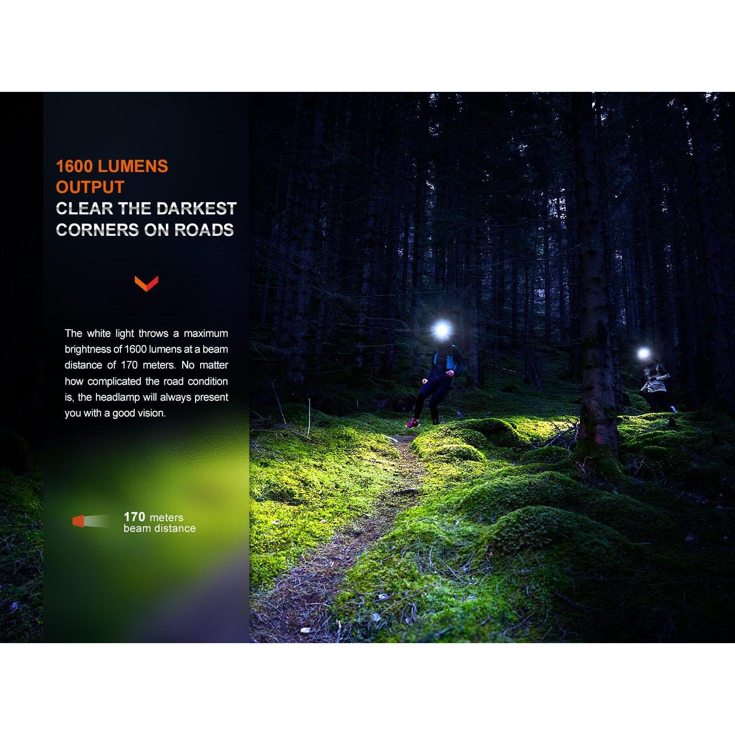 Linterna Frontal Fenix HM65R-T V2.0 1600 Lúmenes USB-C