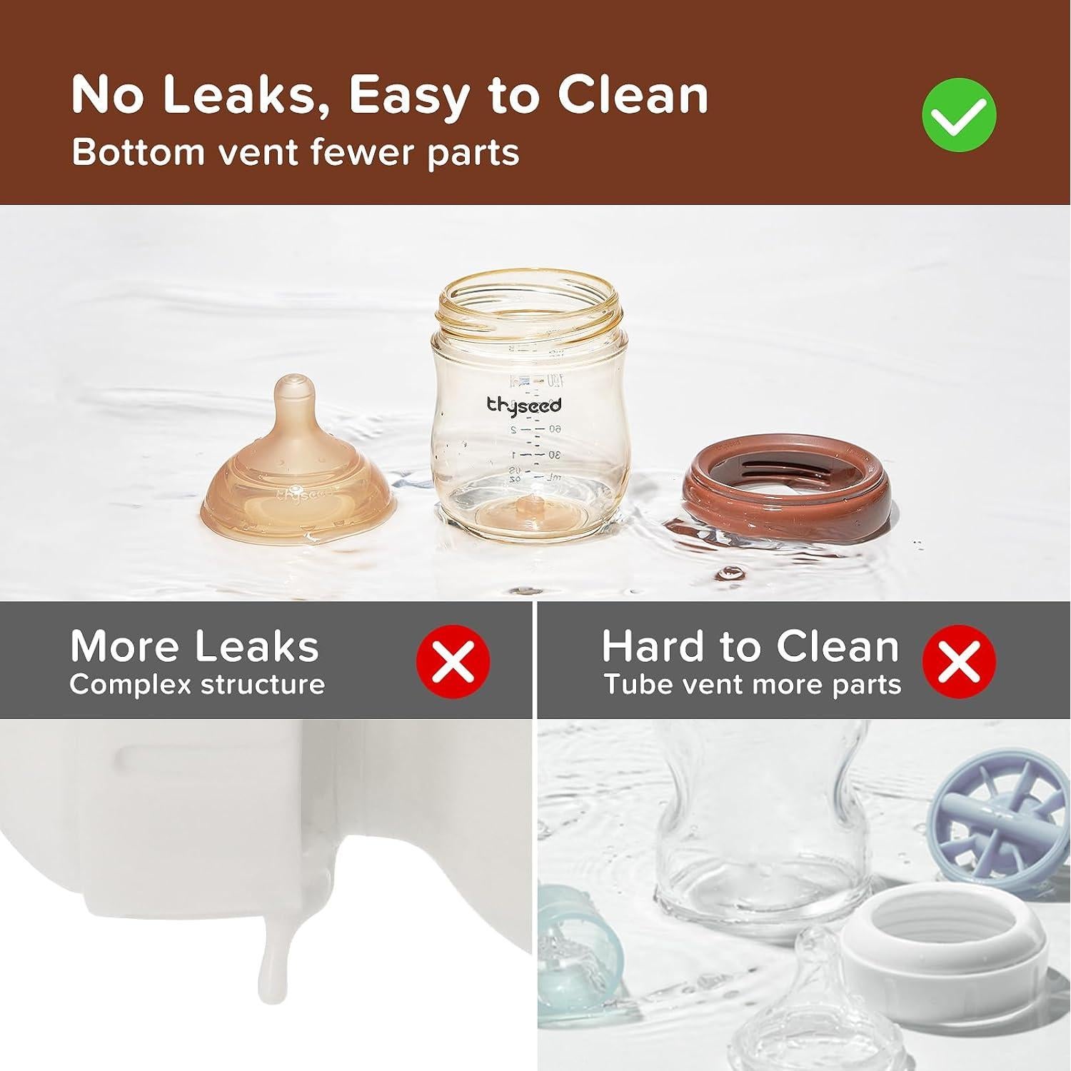 Botella Anti-Cólico Thyseed PPSU 148ml 0-1 Meses