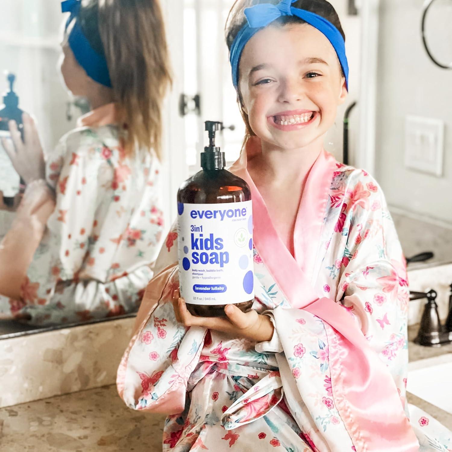 Jabón para Niños Everyone 3 en 1 Lavanda 32 oz EWG
