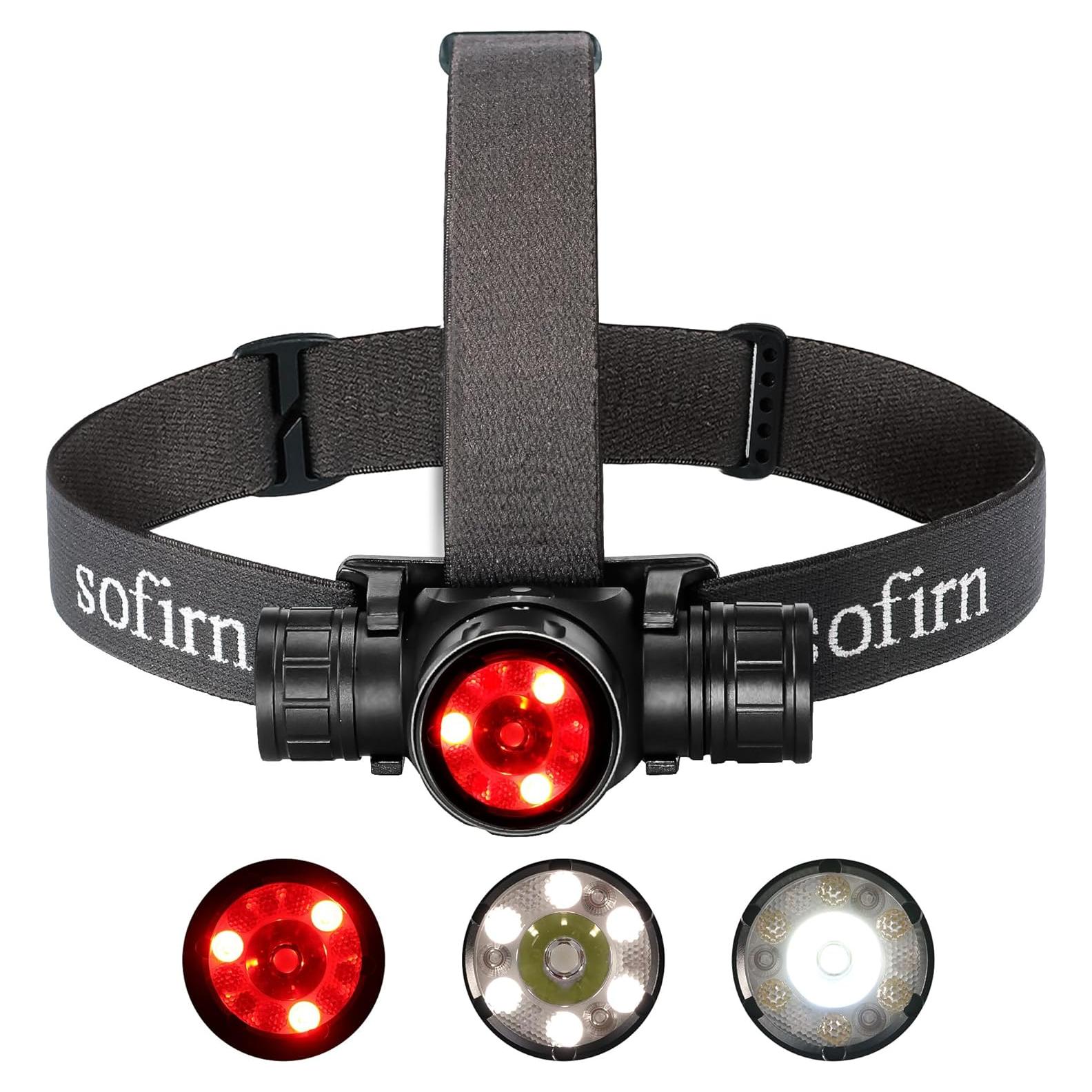 Linterna Frontal Sofirn HS21 2200 Lúmenes Recargable USB C