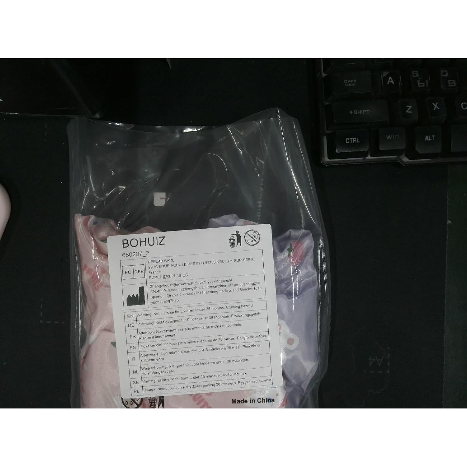 Gorros de Ducha para Niños BOHUIZ 2 Pcs Impermeables Rosa + Púrpura