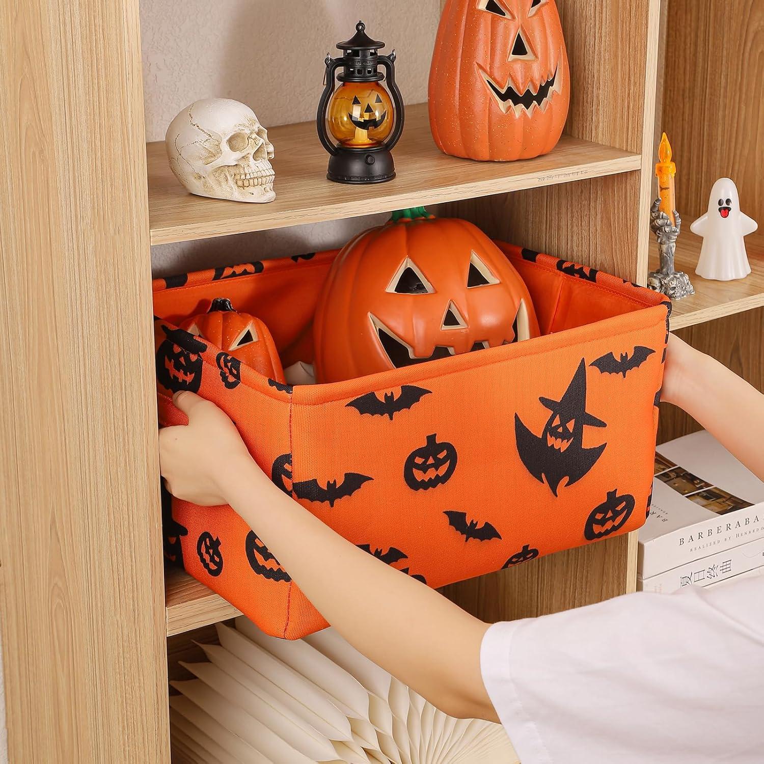 Cesta de Almacenamiento de Halloween INough Grande 41x31x21cm