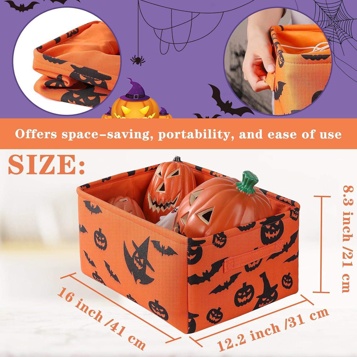 Cesta de Almacenamiento de Halloween INough Grande 41x31x21cm
