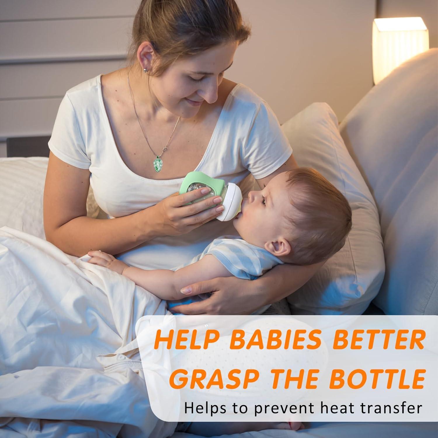 Mangas de Silicona para Botellas de Vidrio Avent - 6 Fundas