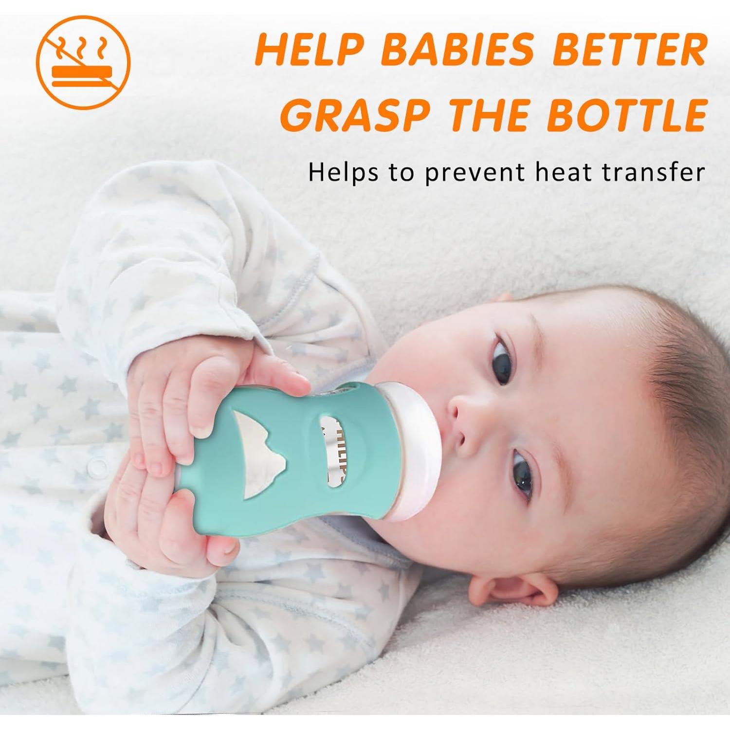 Mangas de Silicona para Botellas de Vidrio Avent - 6 Fundas