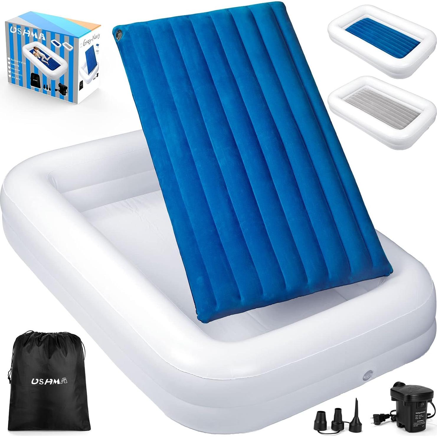 Cama de Viaje Inflable para Niños USHMA con Barandillas