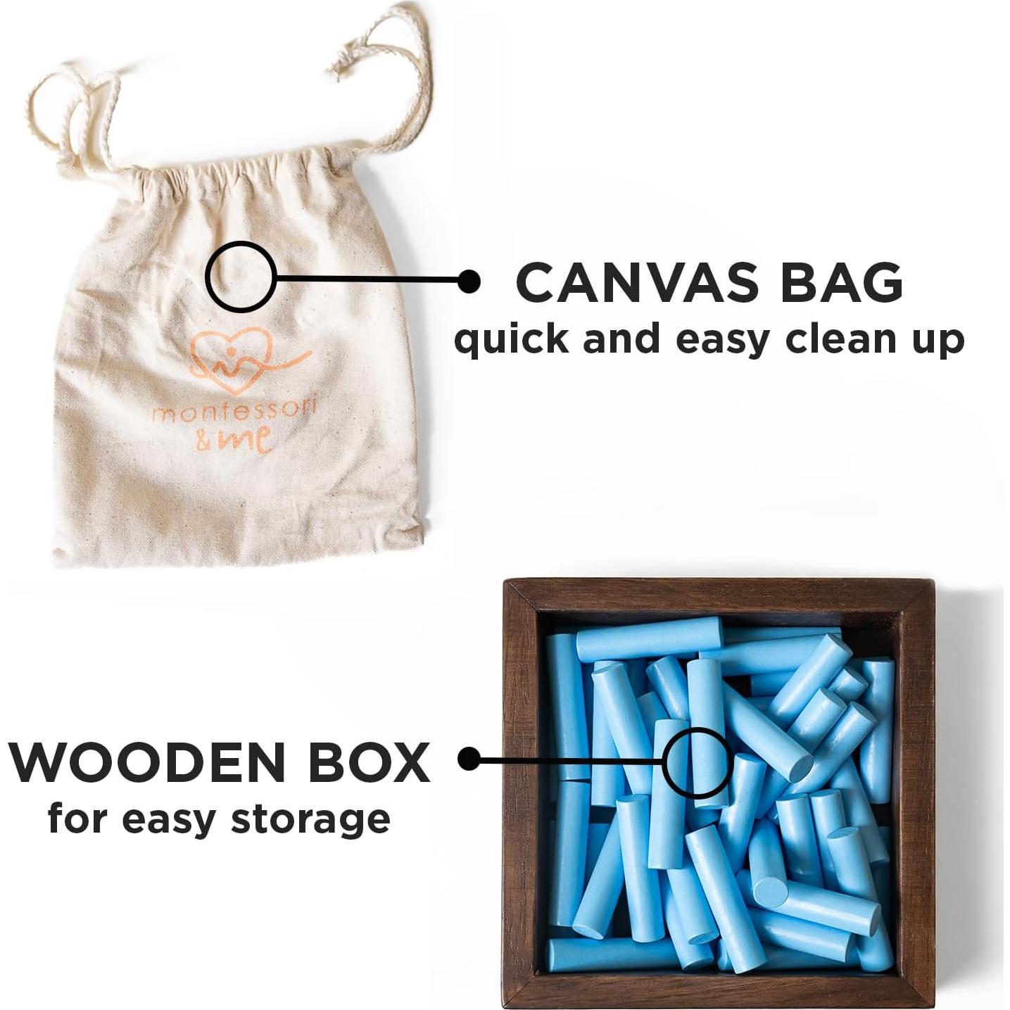 Tablero de Contar Montessori & Me - Madera Oscura - 10 Tableros