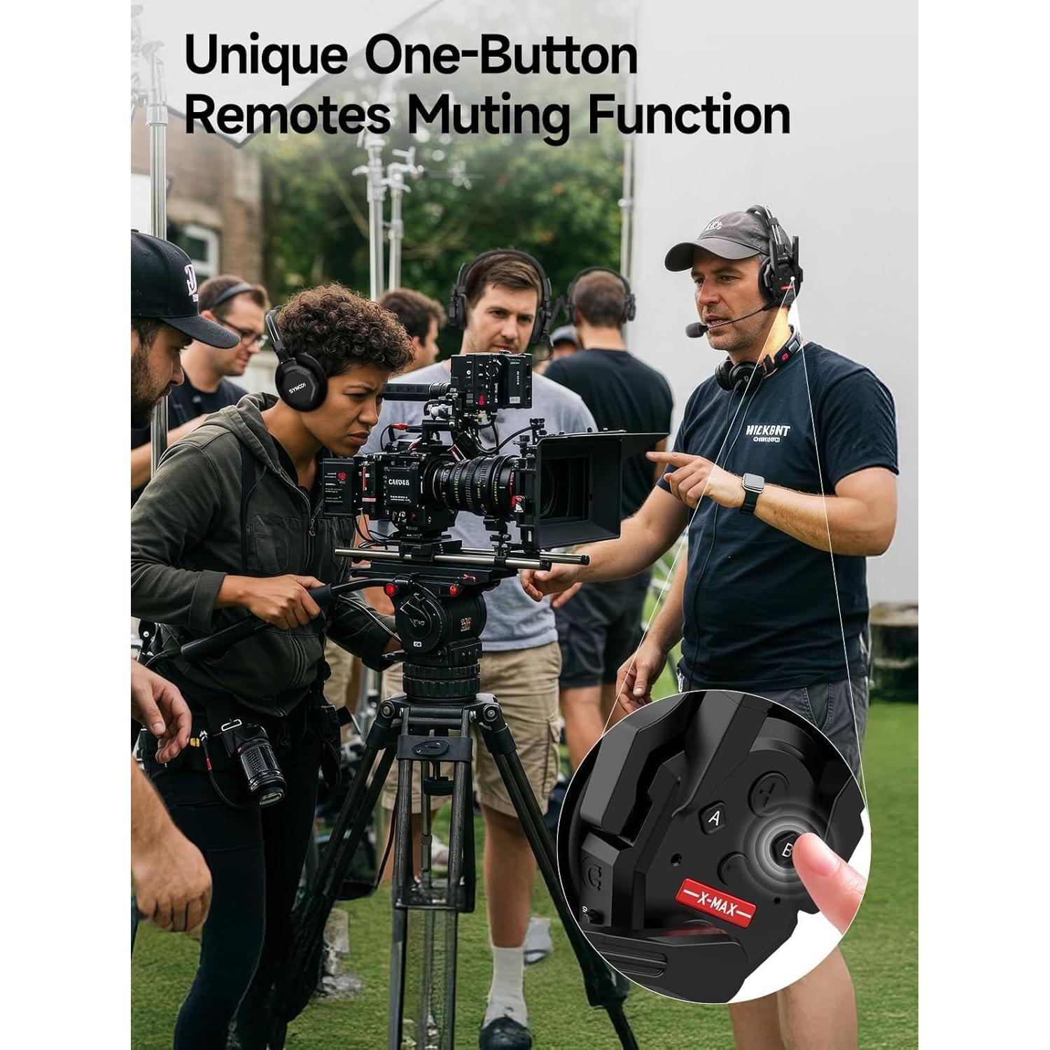 Auriculares intercomunicadores inalámbricos SYNCO Xtalk XMax2 500m