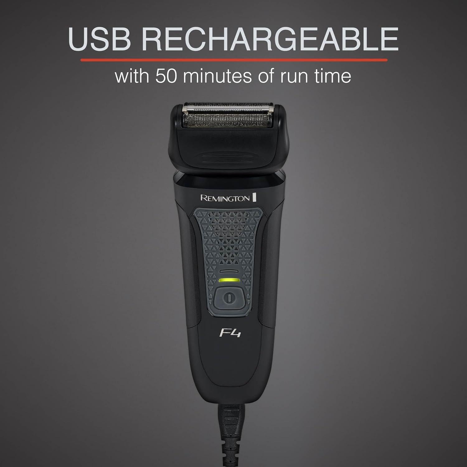 Afeitadora eléctrica Remington F4 Style Series, recargable