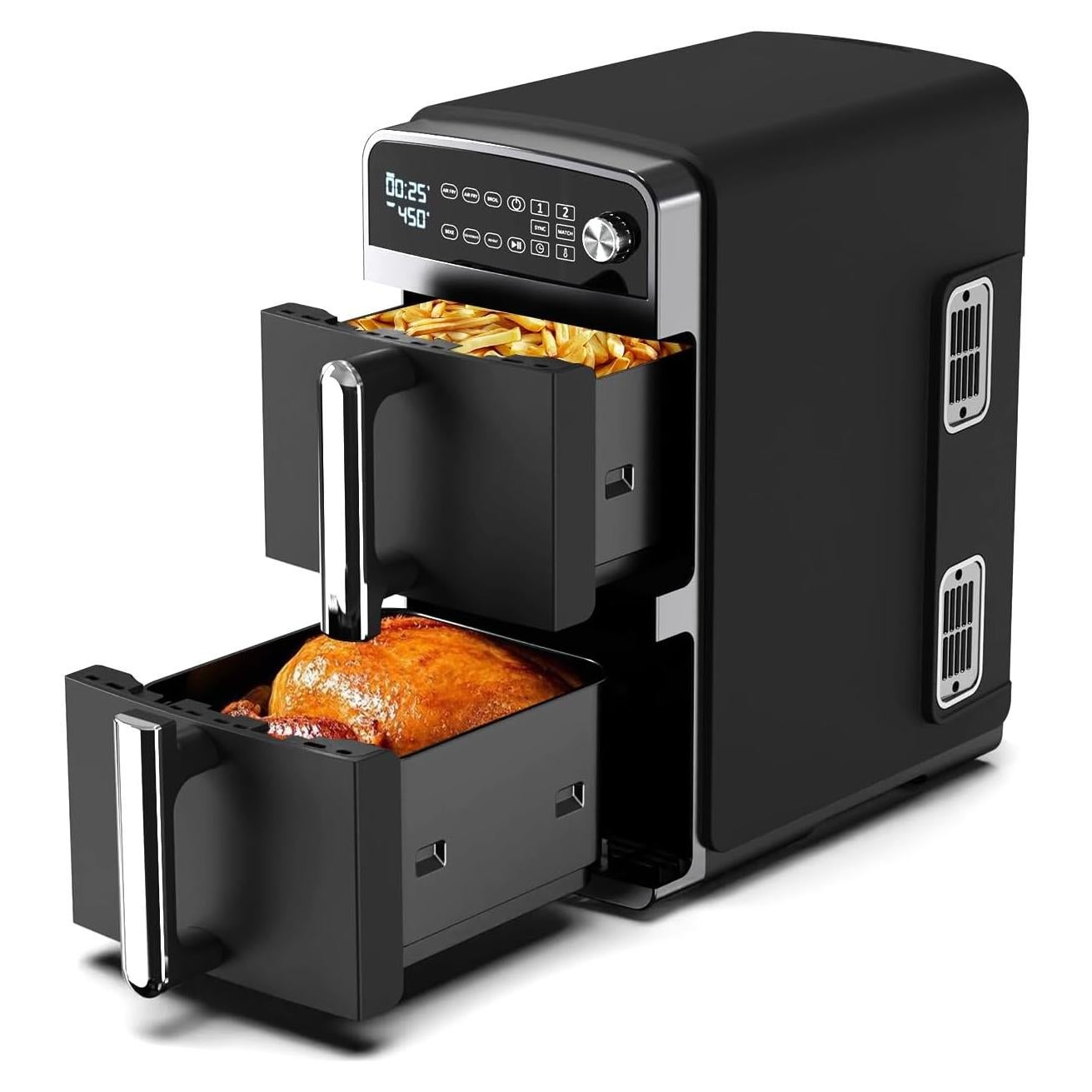 Horno de Freír al Aire Kaitol KAF06 12QT 7 en 1 Vertical