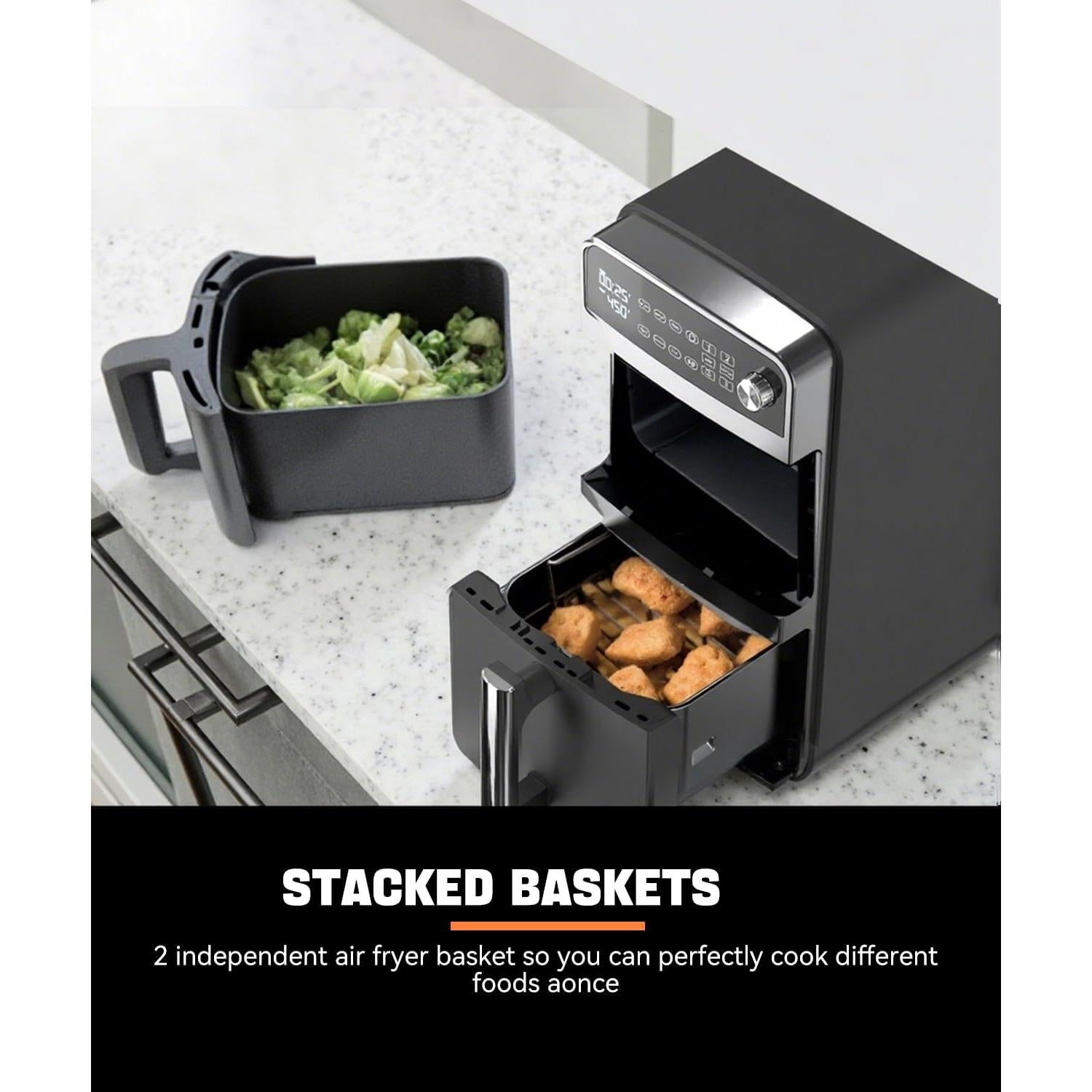 Horno de Freír al Aire Kaitol KAF06 12QT 7 en 1 Vertical