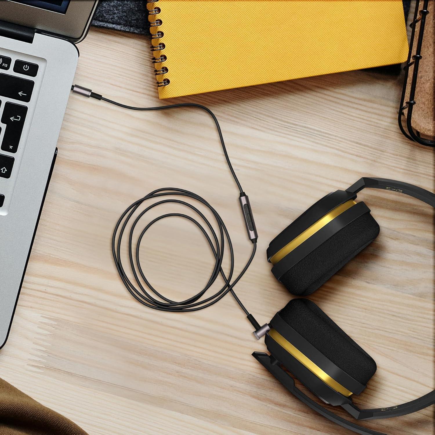 Cable de Auriculares kwmobile 150cm con Control de Volumen para Sony