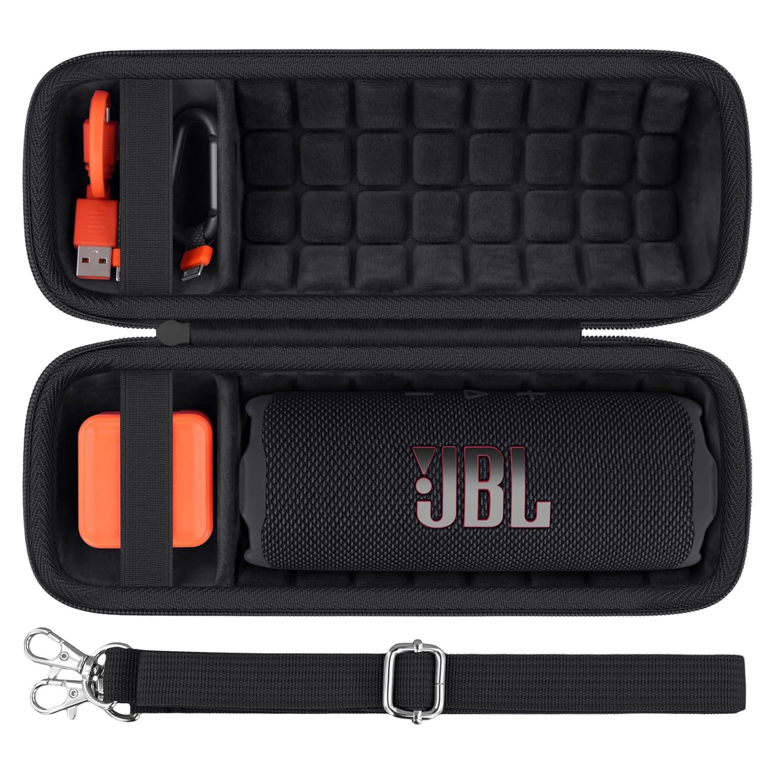 Funda Dura Baval para Altavoz JBL Flip 7 Impermeable Negra