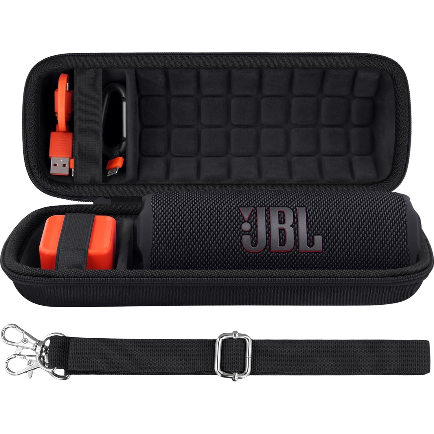 Funda Dura Baval para Altavoz JBL Flip 7 Impermeable Negra