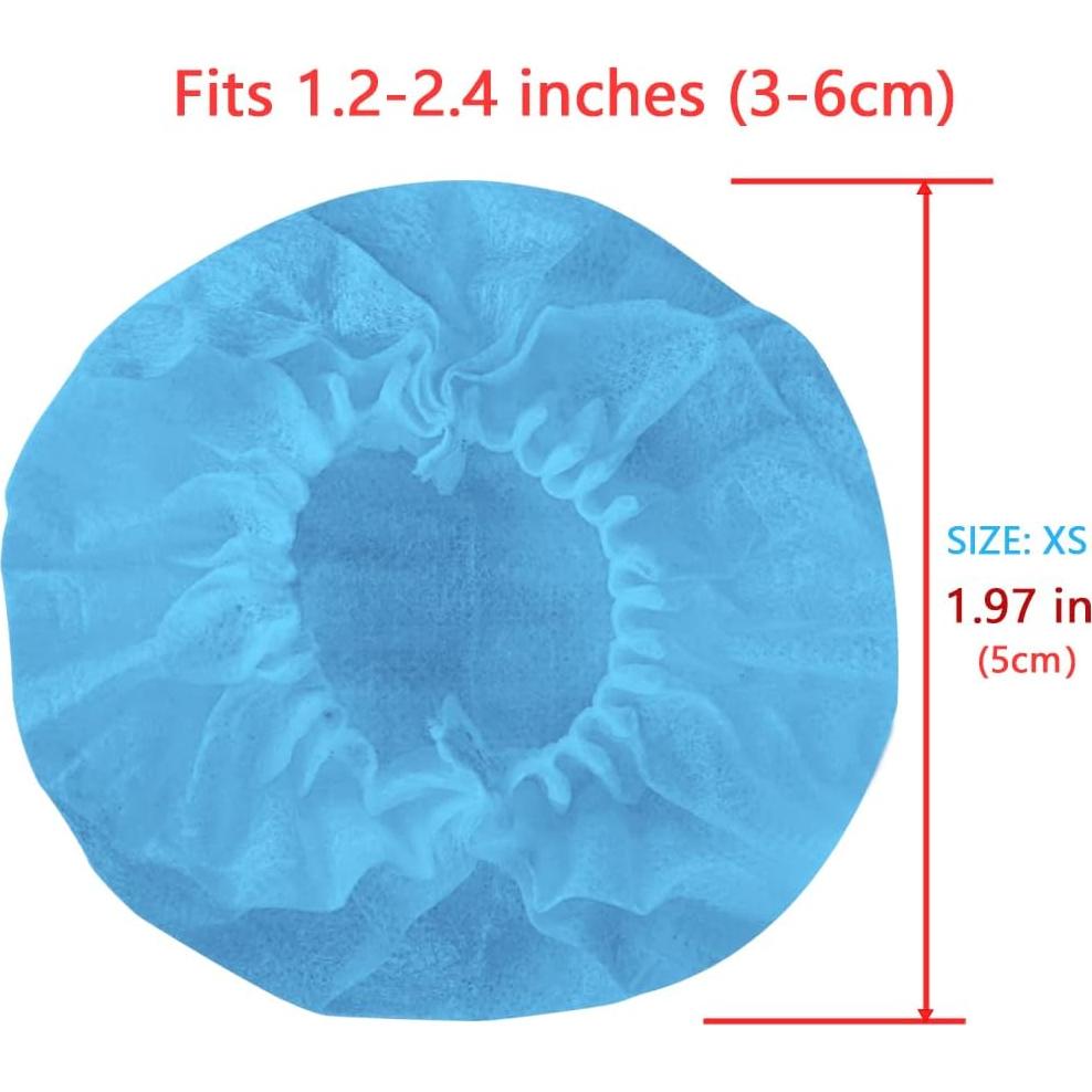 Cubiertas Desechables para Auriculares Geekria 100 Pares XS Azul