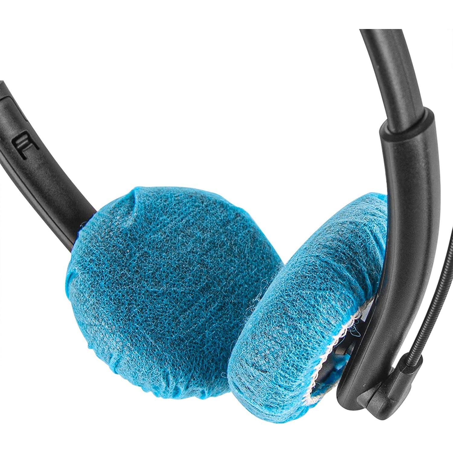 Cubiertas Desechables para Auriculares Geekria 100 Pares XS Azul