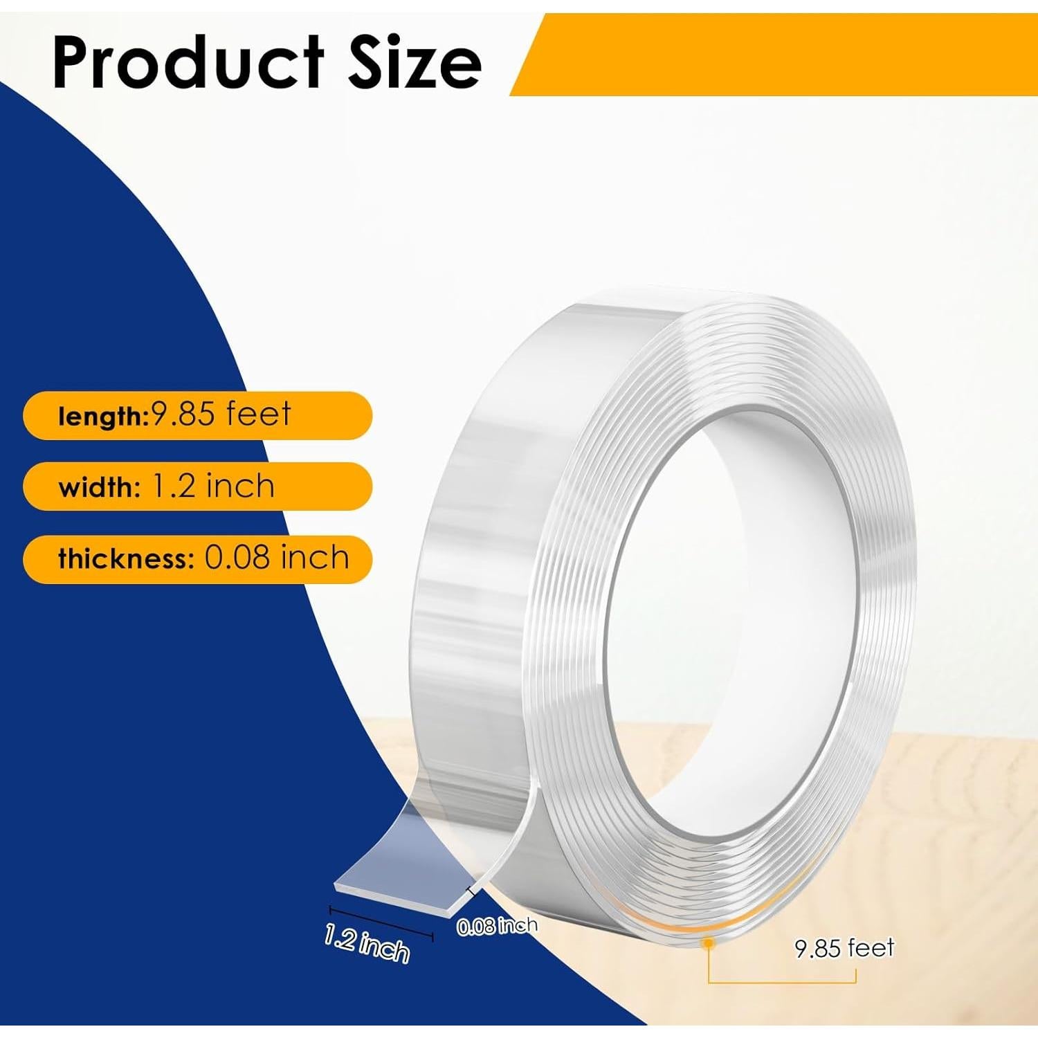 Cinta Doble Cara Nano EFOK 1.2 cm x 3 m Alta Resistencia