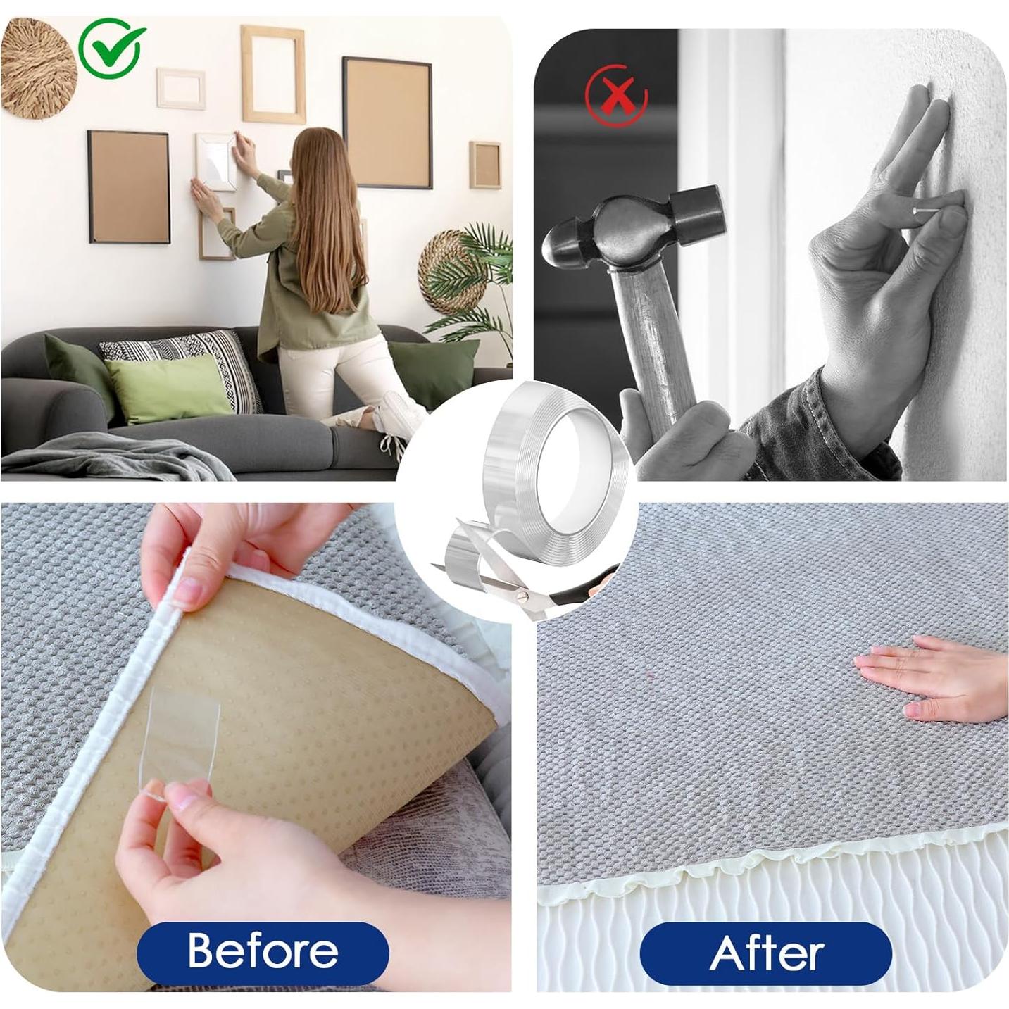 Cinta Doble Cara Nano EFOK 1.2 cm x 3 m Alta Resistencia