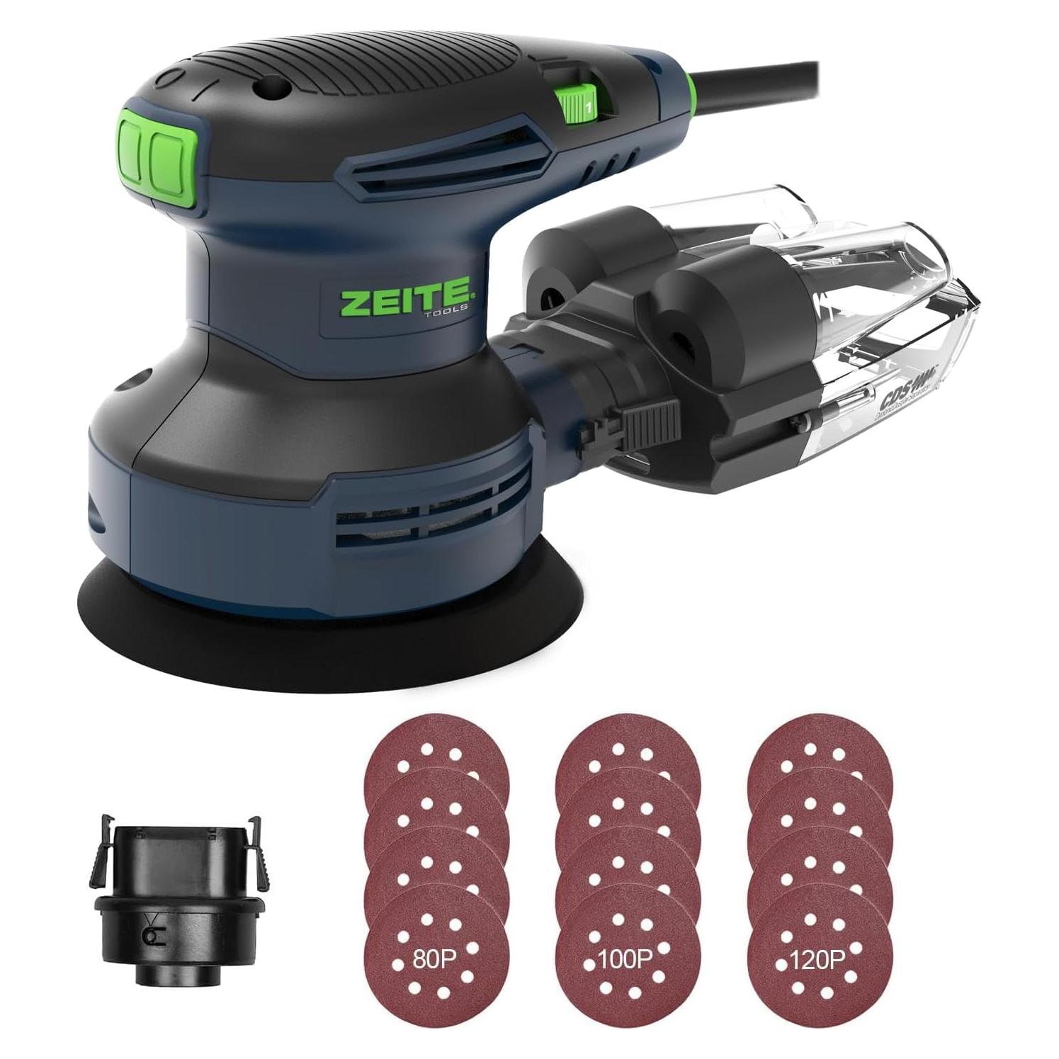 Lijadora Orbital Eléctrica Zeite 3.0A 127mm Velocidad Variable