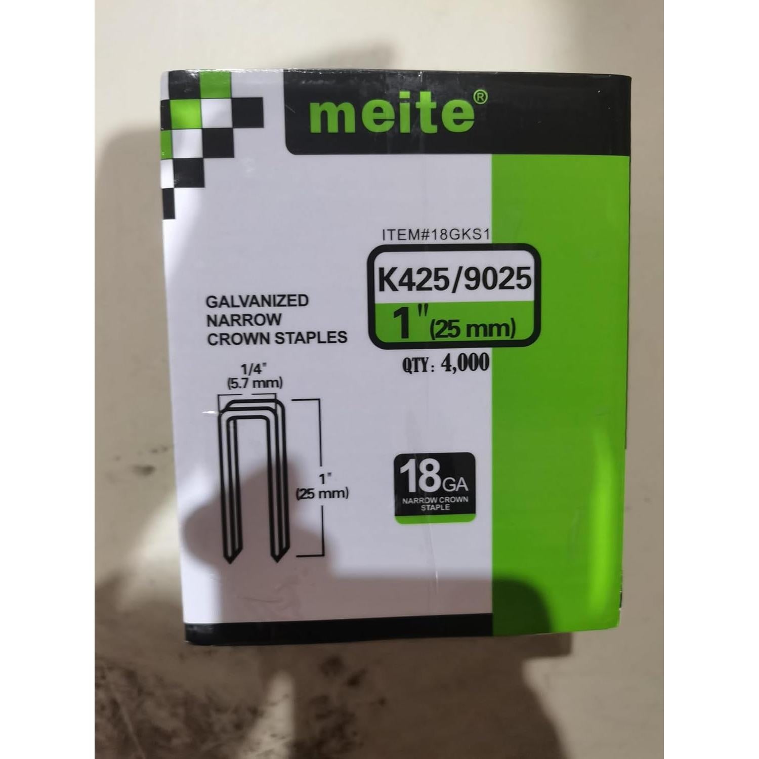 Grampas de Corona Estrecha Meite 18 Calibre 1" 4000 PCS