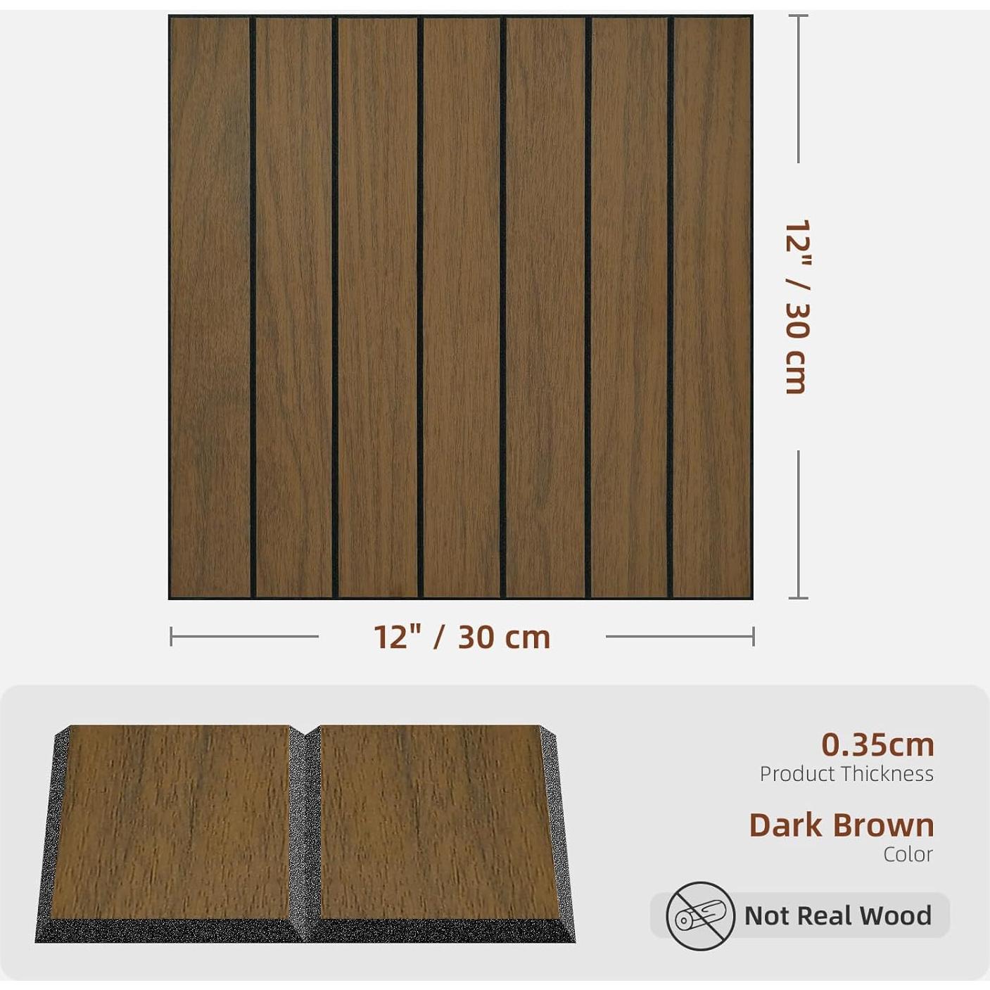 Paneles de Pared Autoadhesivos WADILE 30x30cm PVC Aislantes