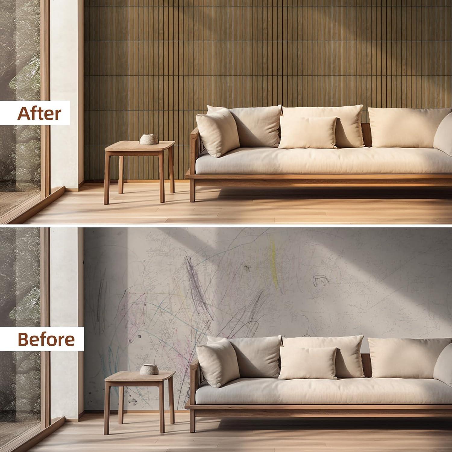 Paneles de Pared Autoadhesivos WADILE 30x30cm PVC Aislantes