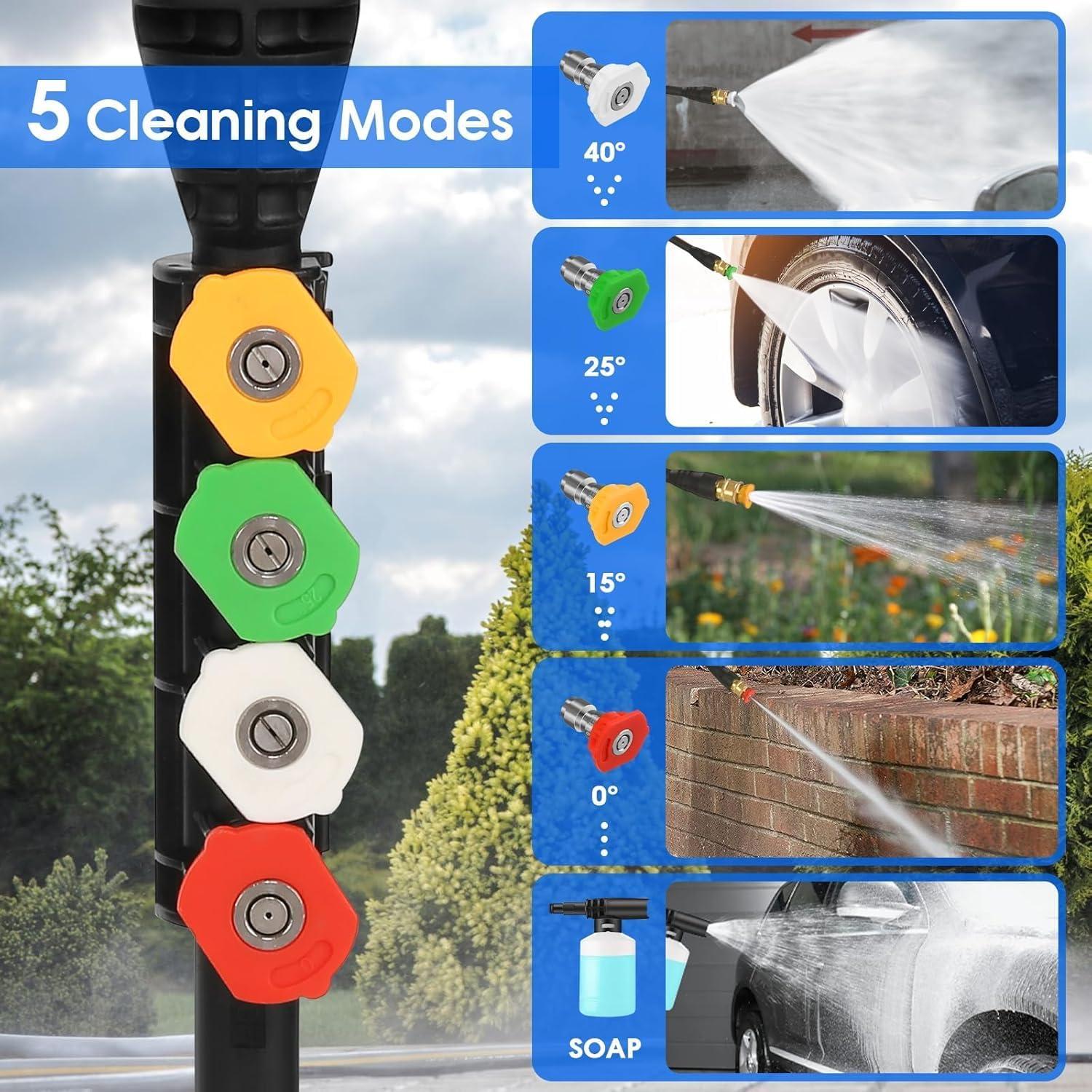 Limpiador a Presión Imdot 5000 PSI 10m con Caño de Espuma