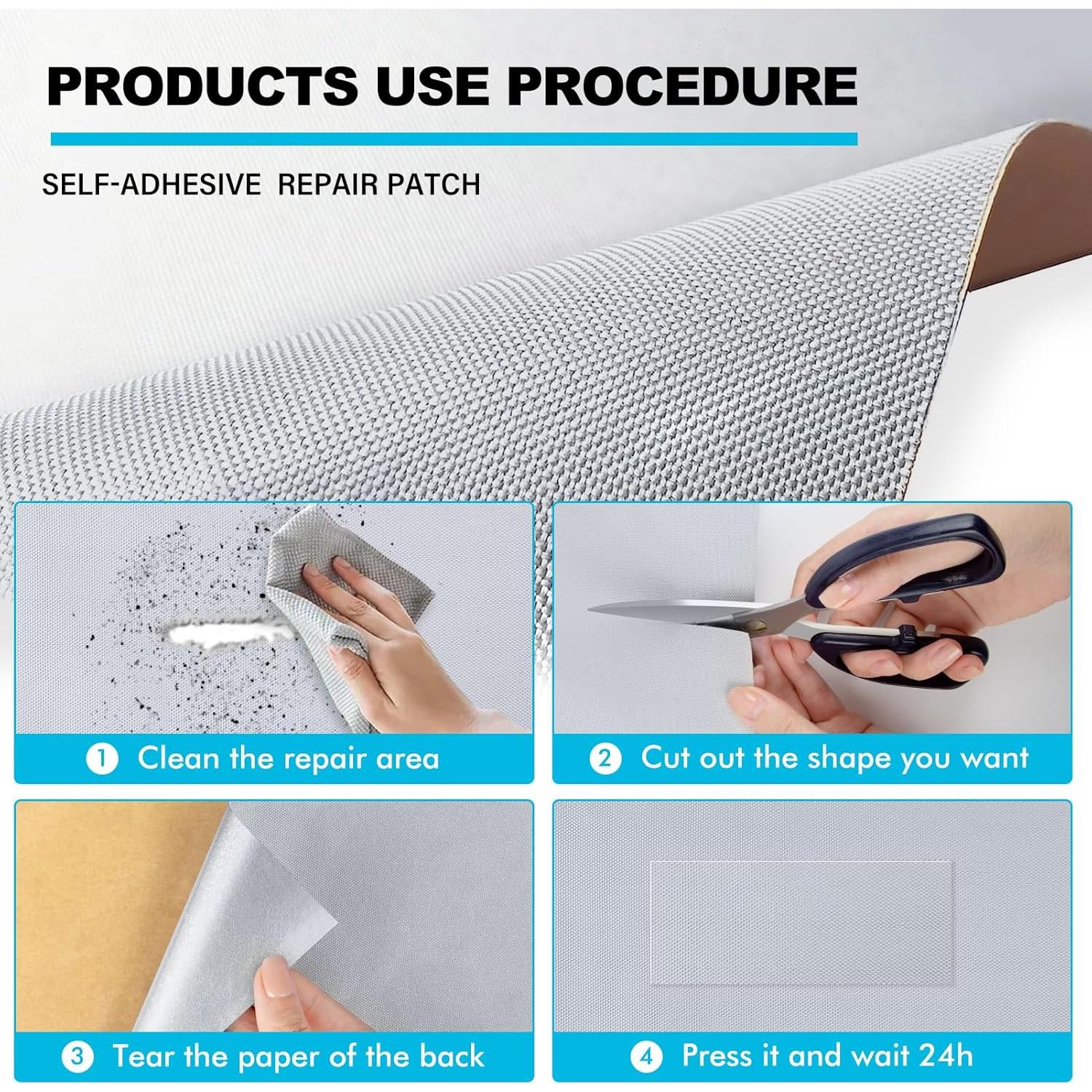 Kit de Reparación de Cubiertas de Barco BOATPRO 2 Pcs 38x13cm Gris