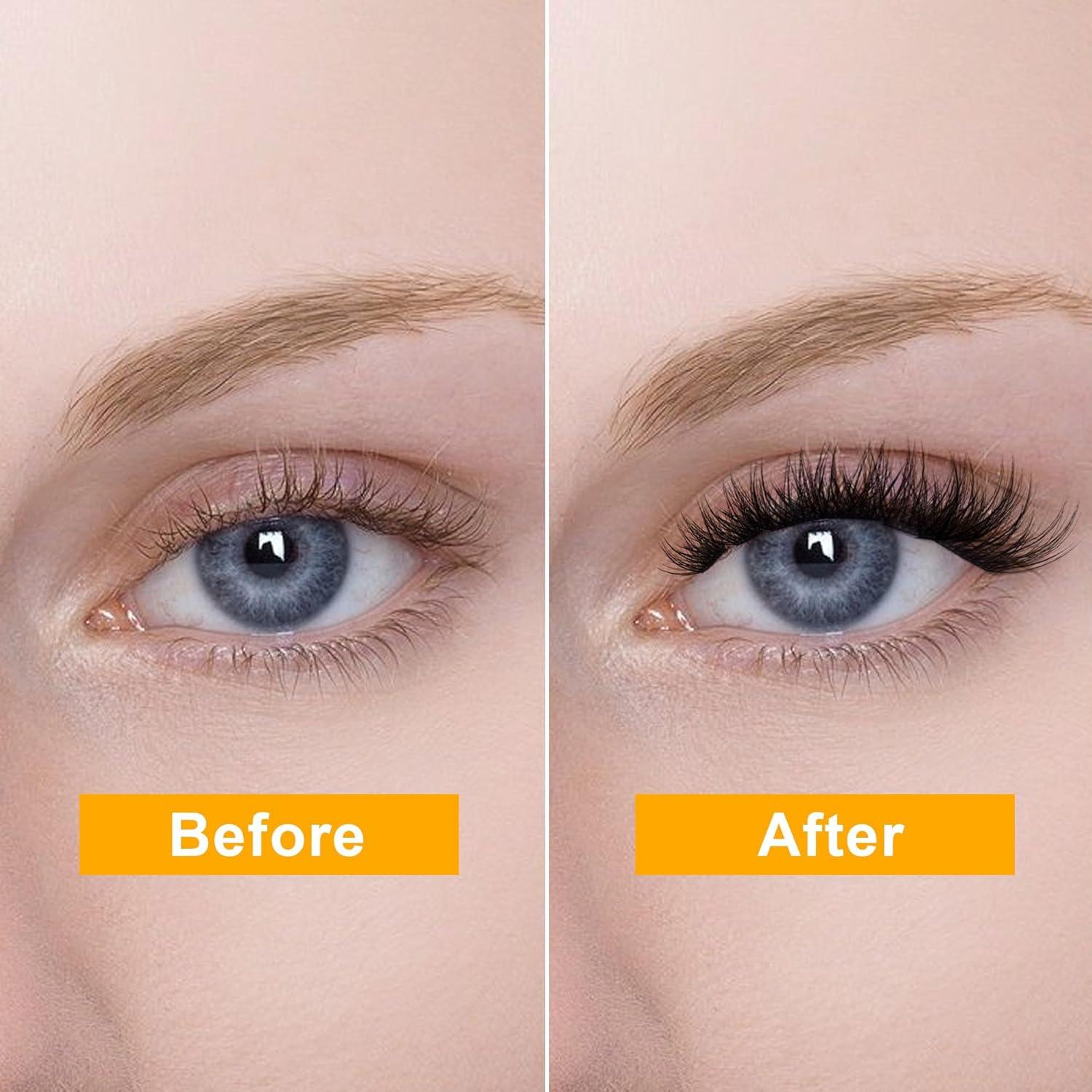 Grupos de Pestañas La Maesii 144Pcs C Curl 10-14mm