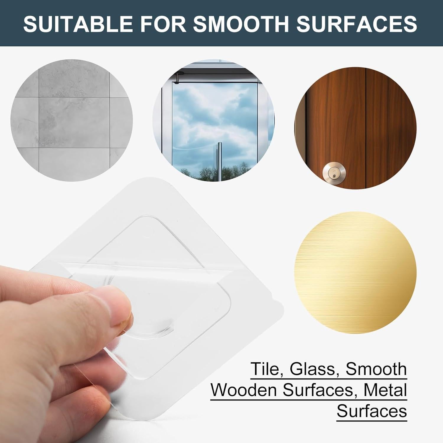 Soporte de Varilla de Cortina Adhesivo Goowin 6 Unidades 1"